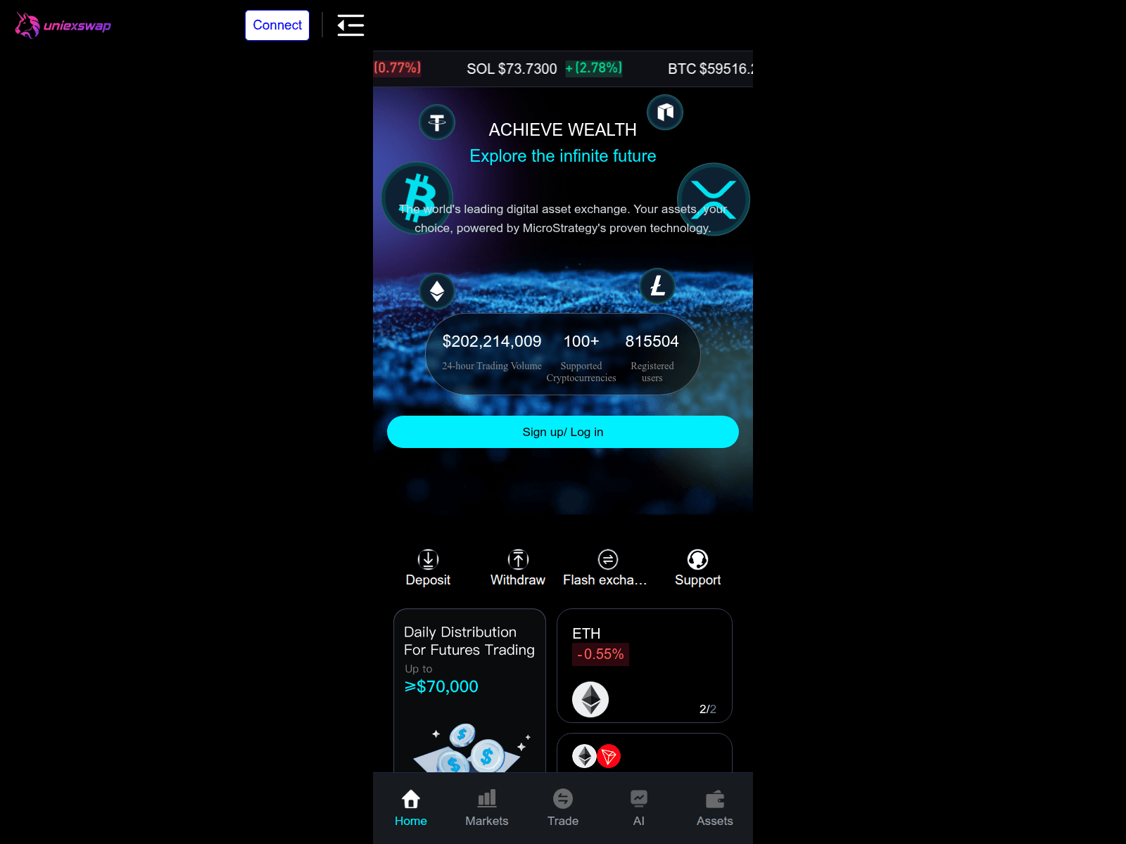 Screenshot of uniexswap.com