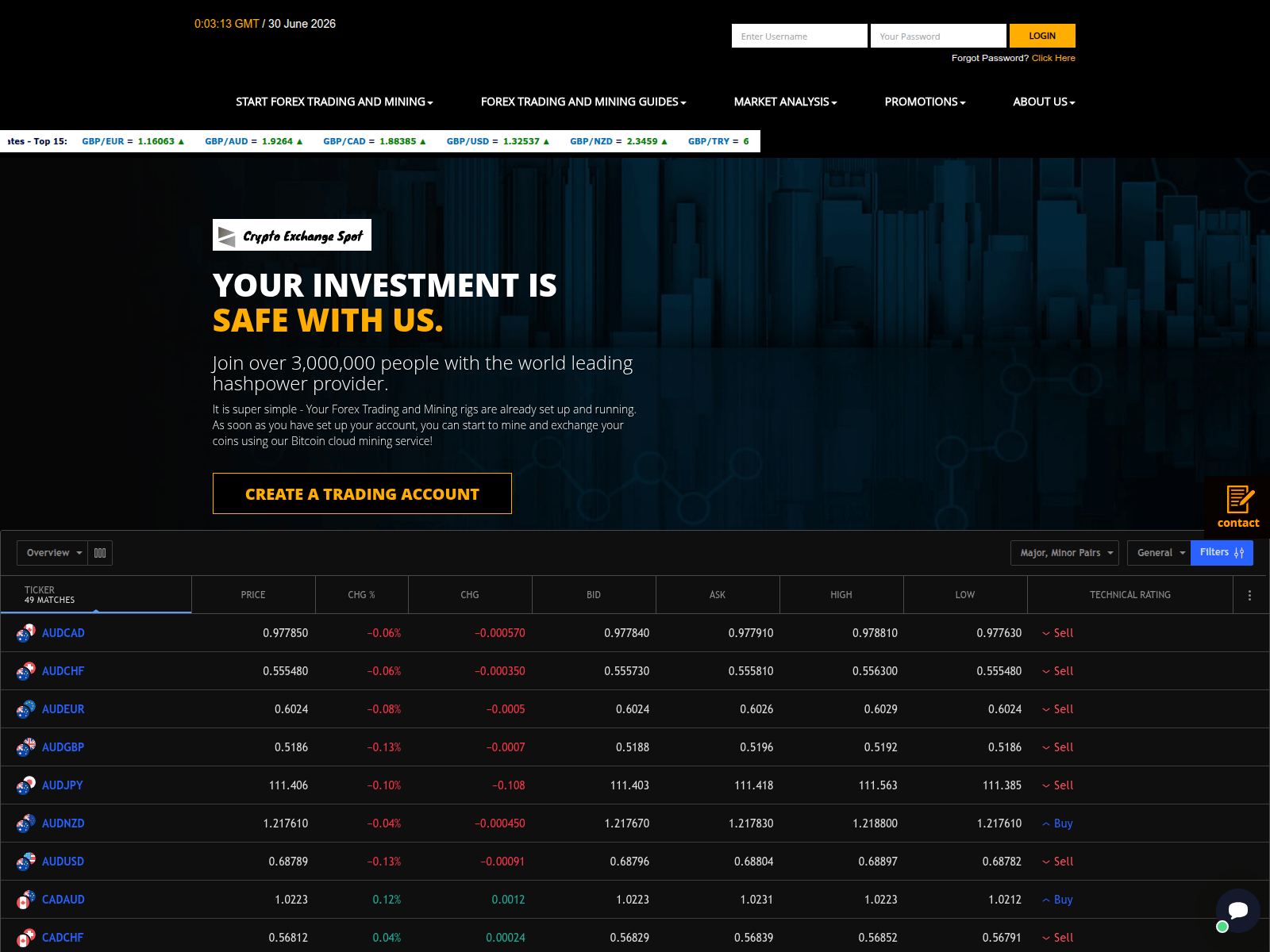 Screenshot von xcointradingpro.com