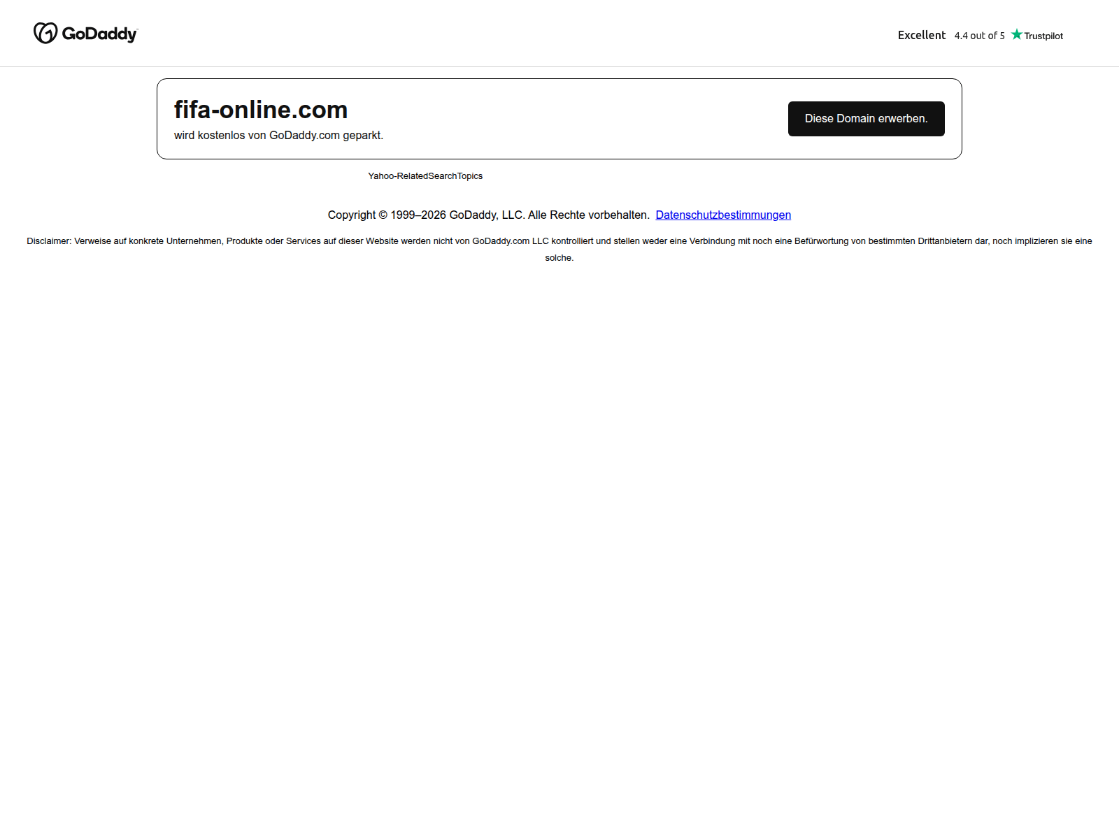 Знімок екрана fifa-online.com