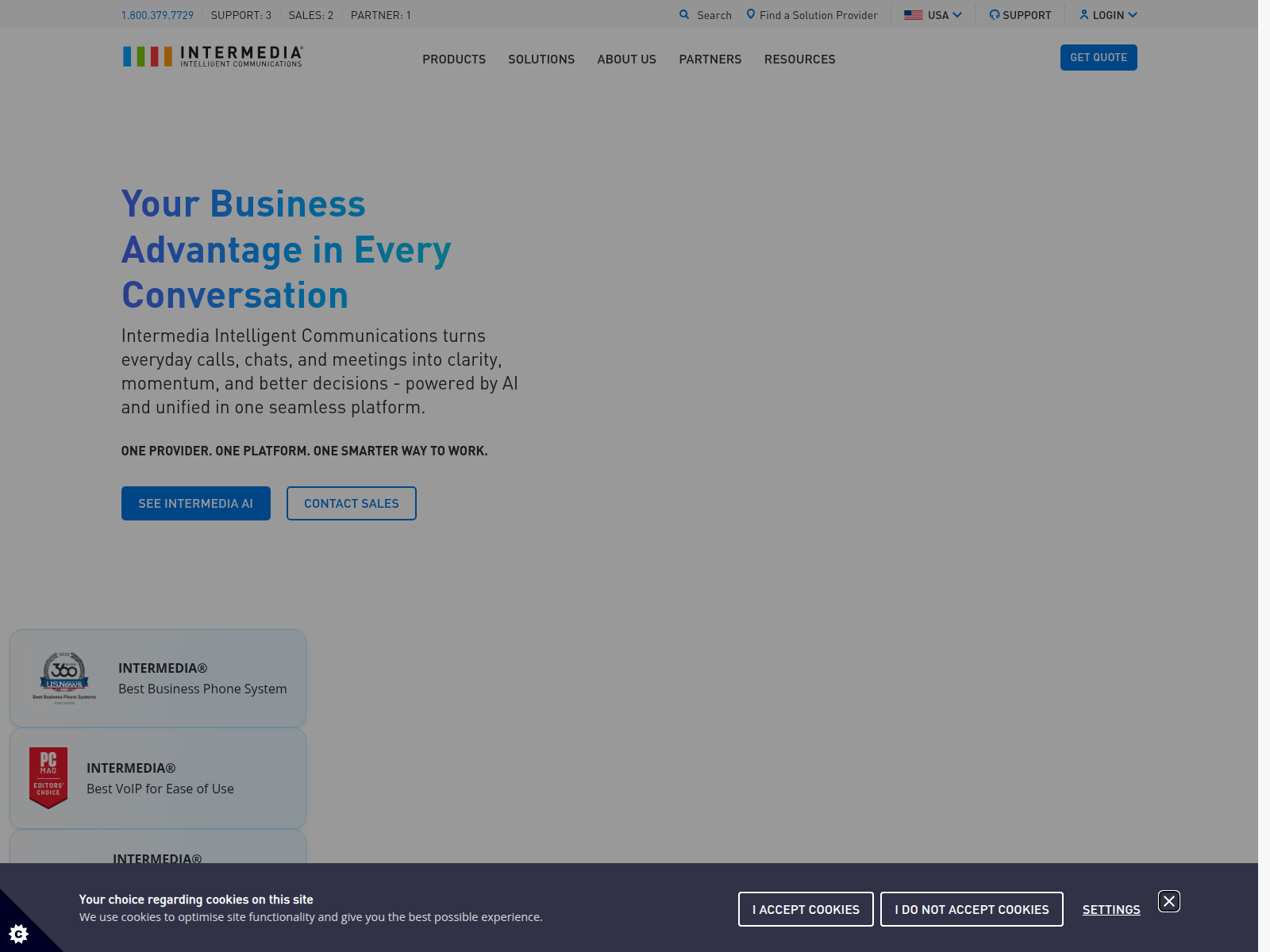 Screenshot of intermediacom.us