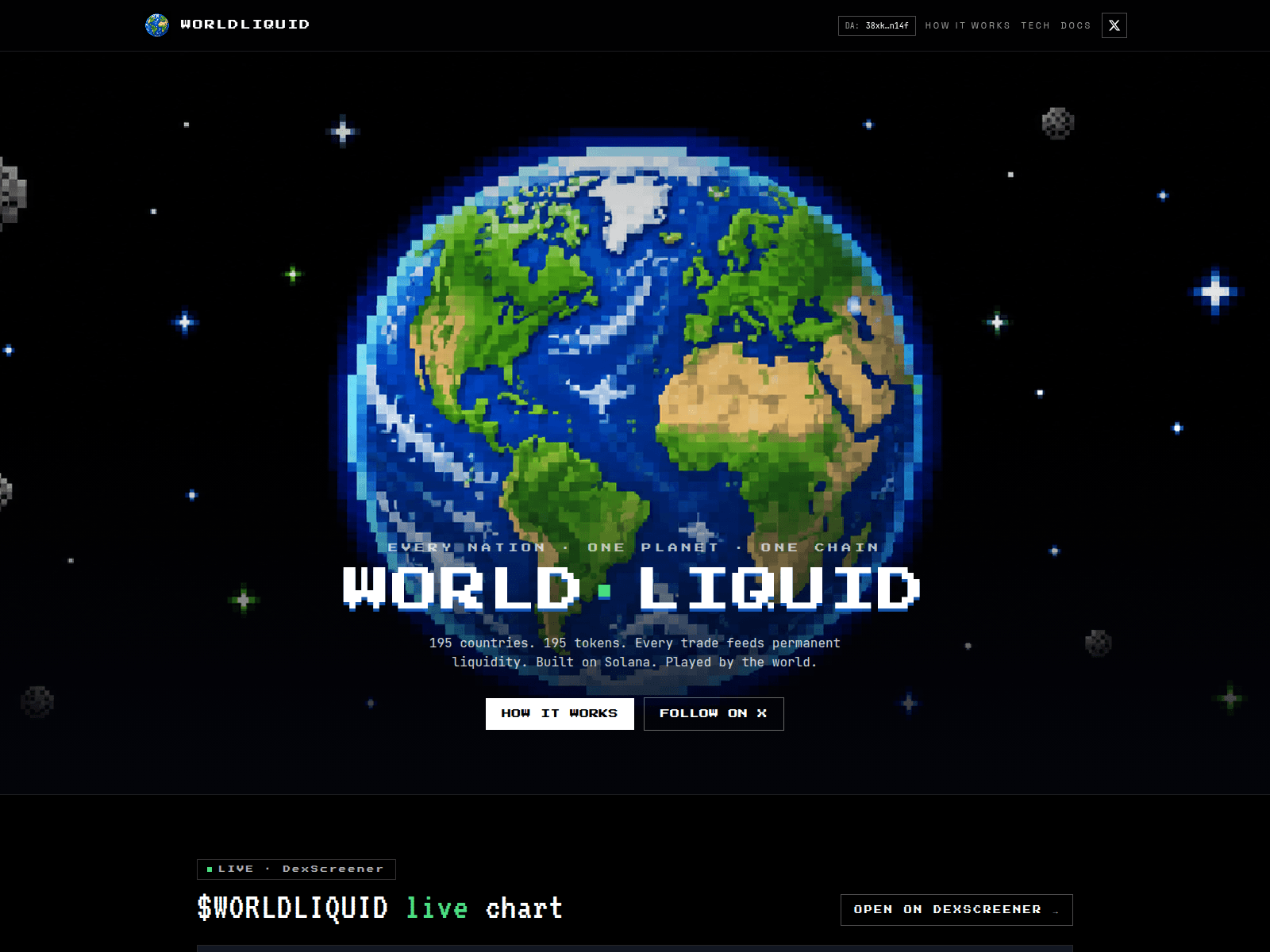 Screenshot of worldliquidity.fun