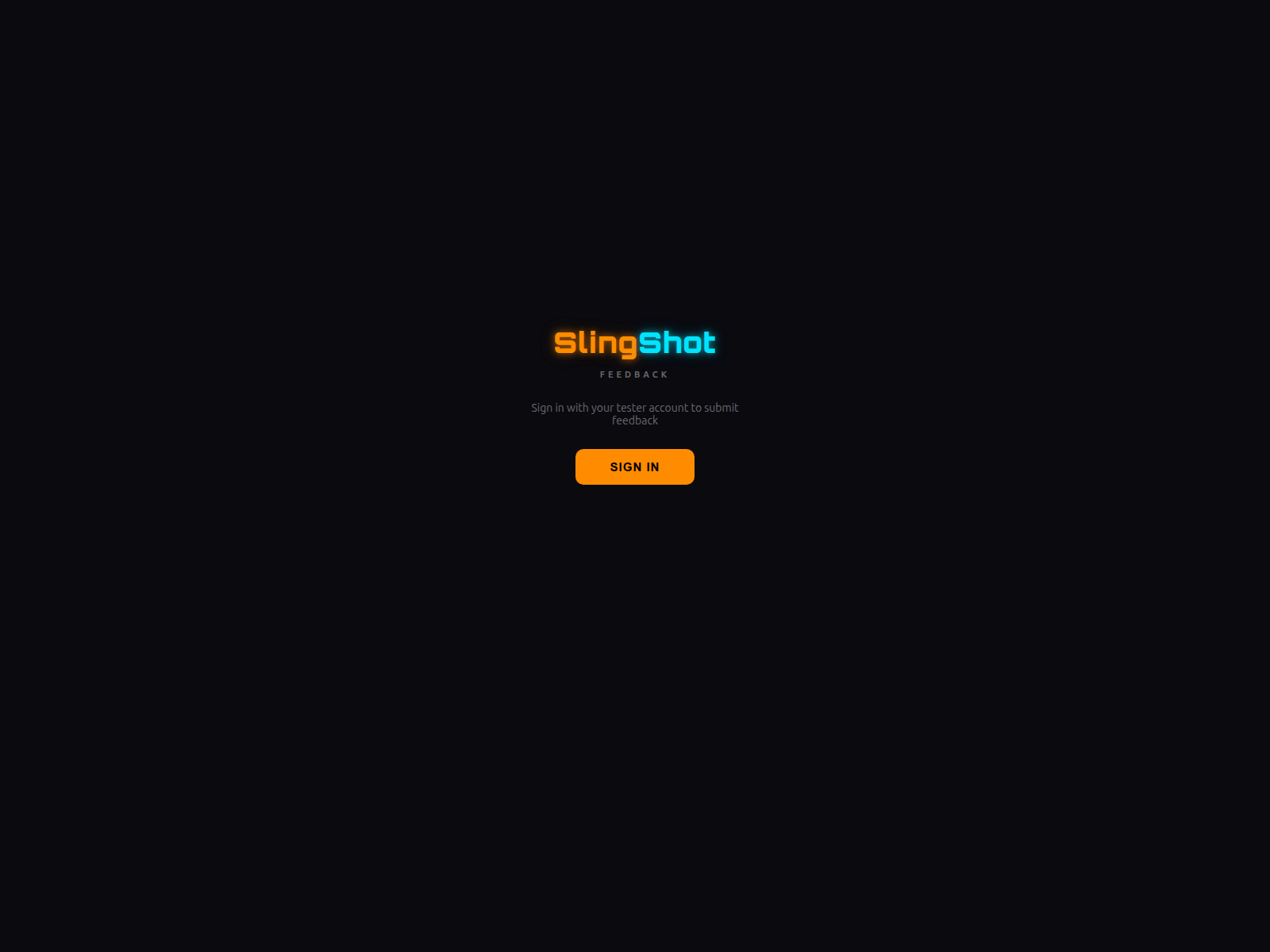 Screenshot of feedback.slingshotappsolutions.com