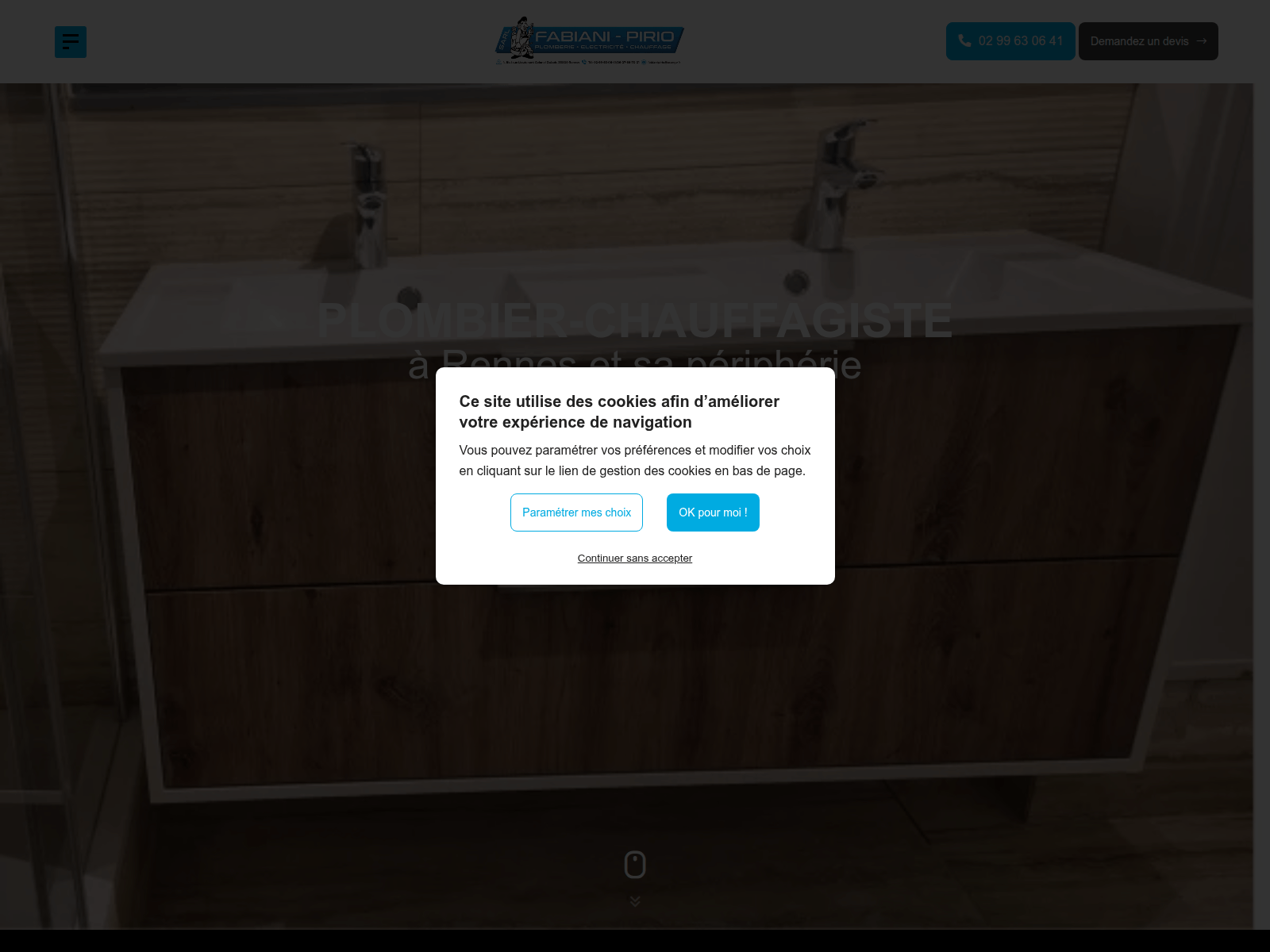 Screenshot of fabianipirio-plomberie-chauffage.com