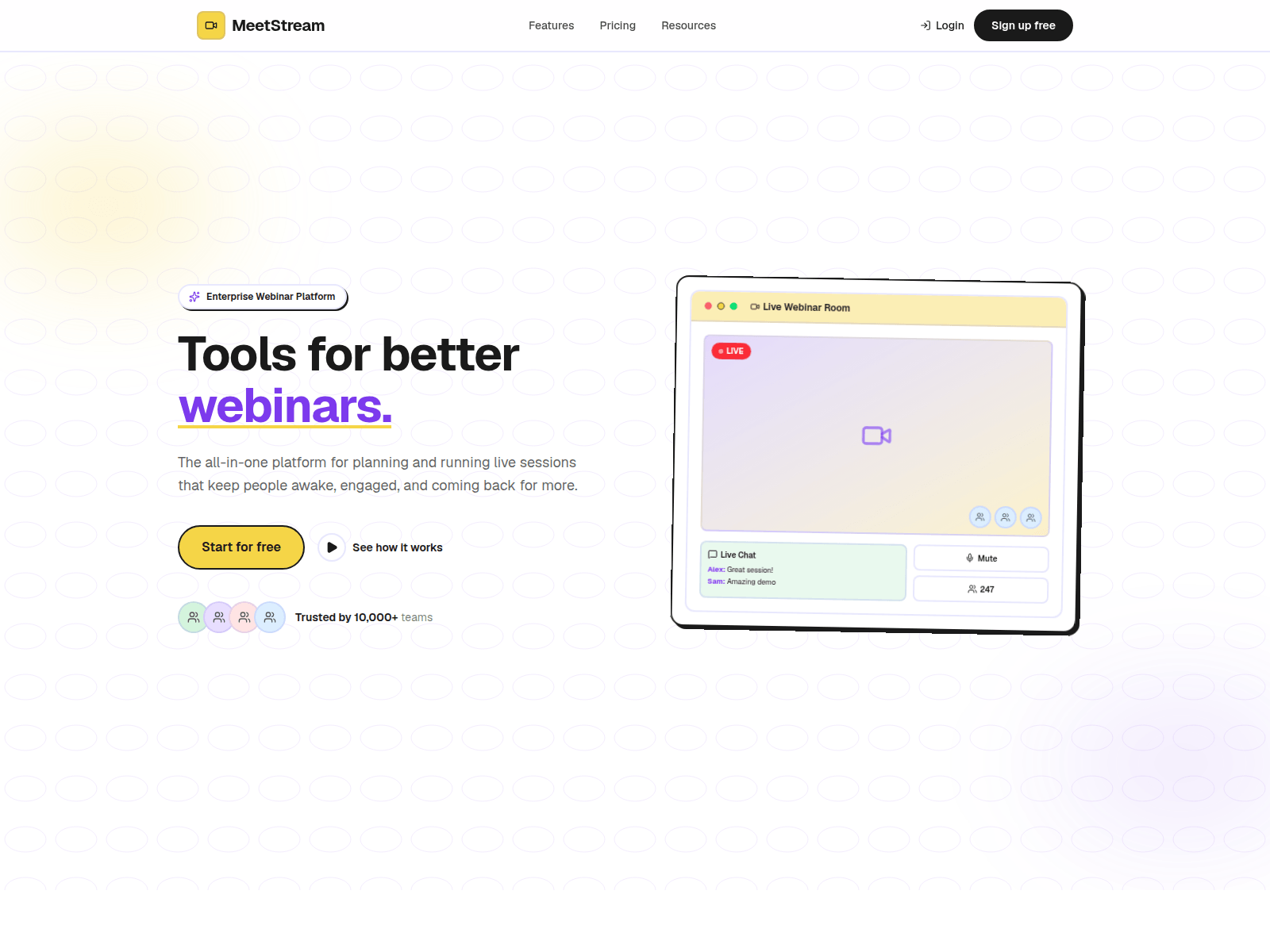 Screenshot of meetstream.in