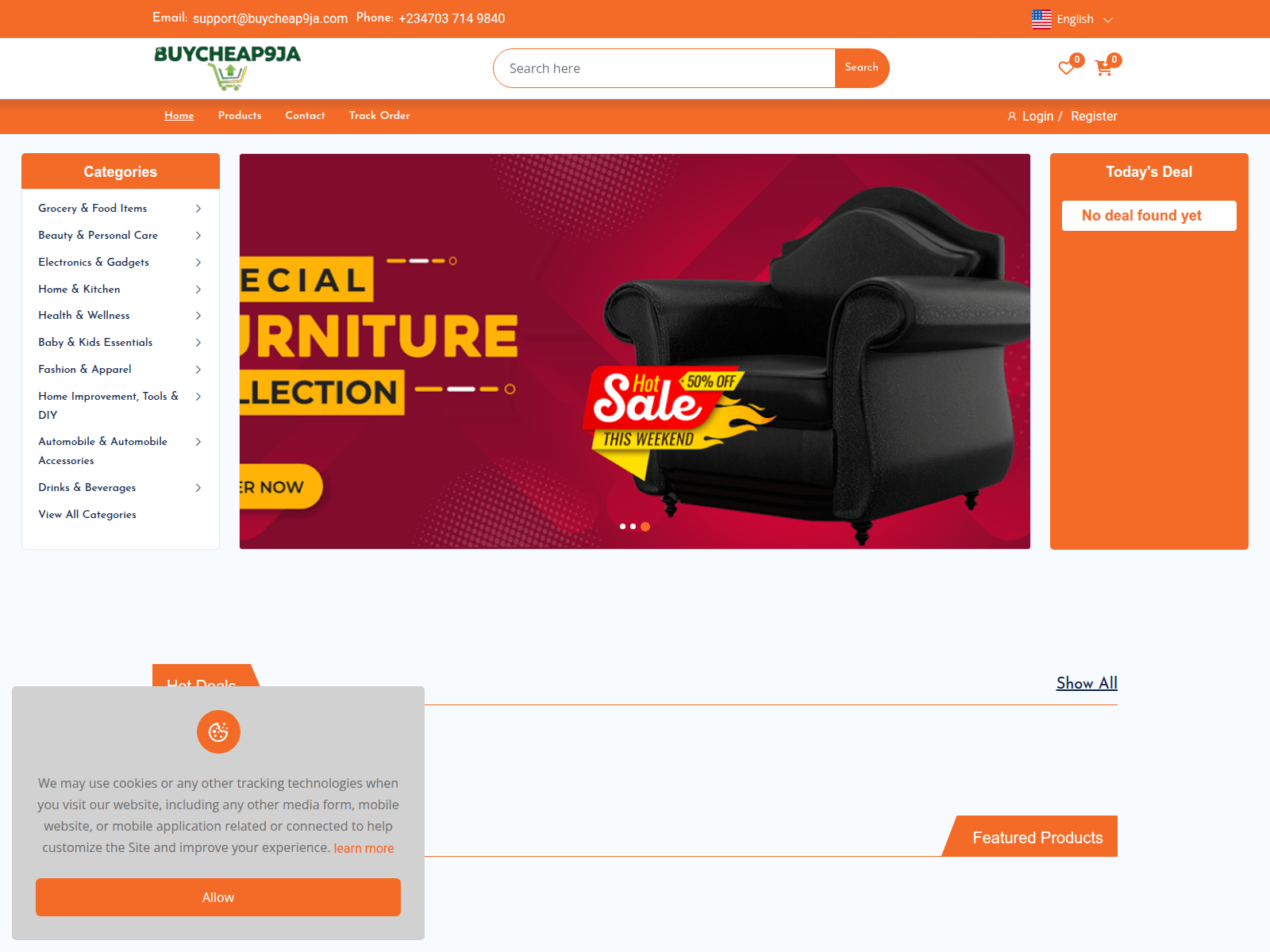 Screenshot of buycheapnaija.com.buycheap9ja.com