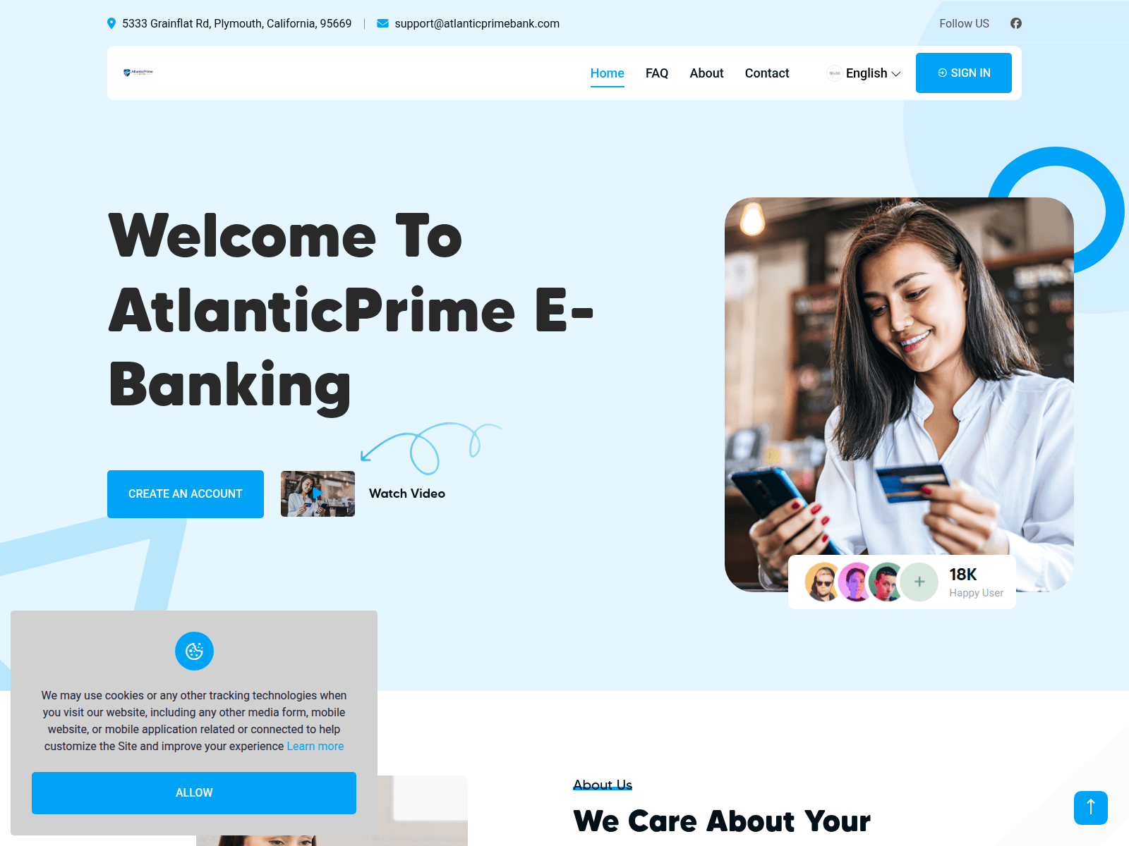 Screenshot of atlanticprimebank.com