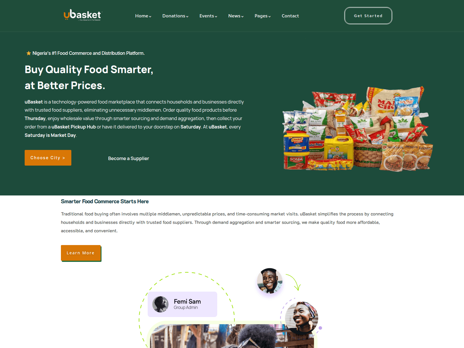 Screenshot of ubasket.ng