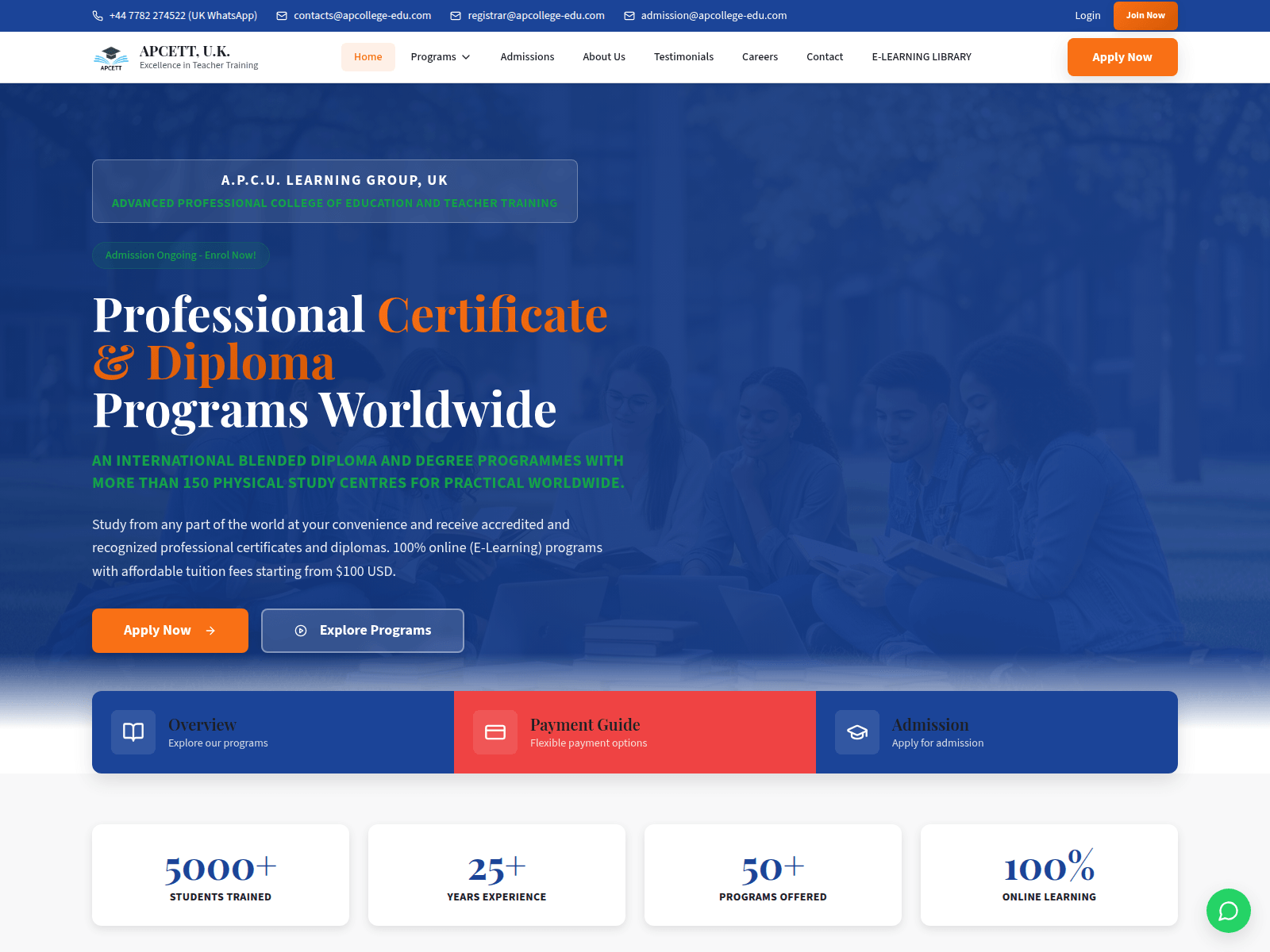 Screenshot of advancedpcedutt-edu.com