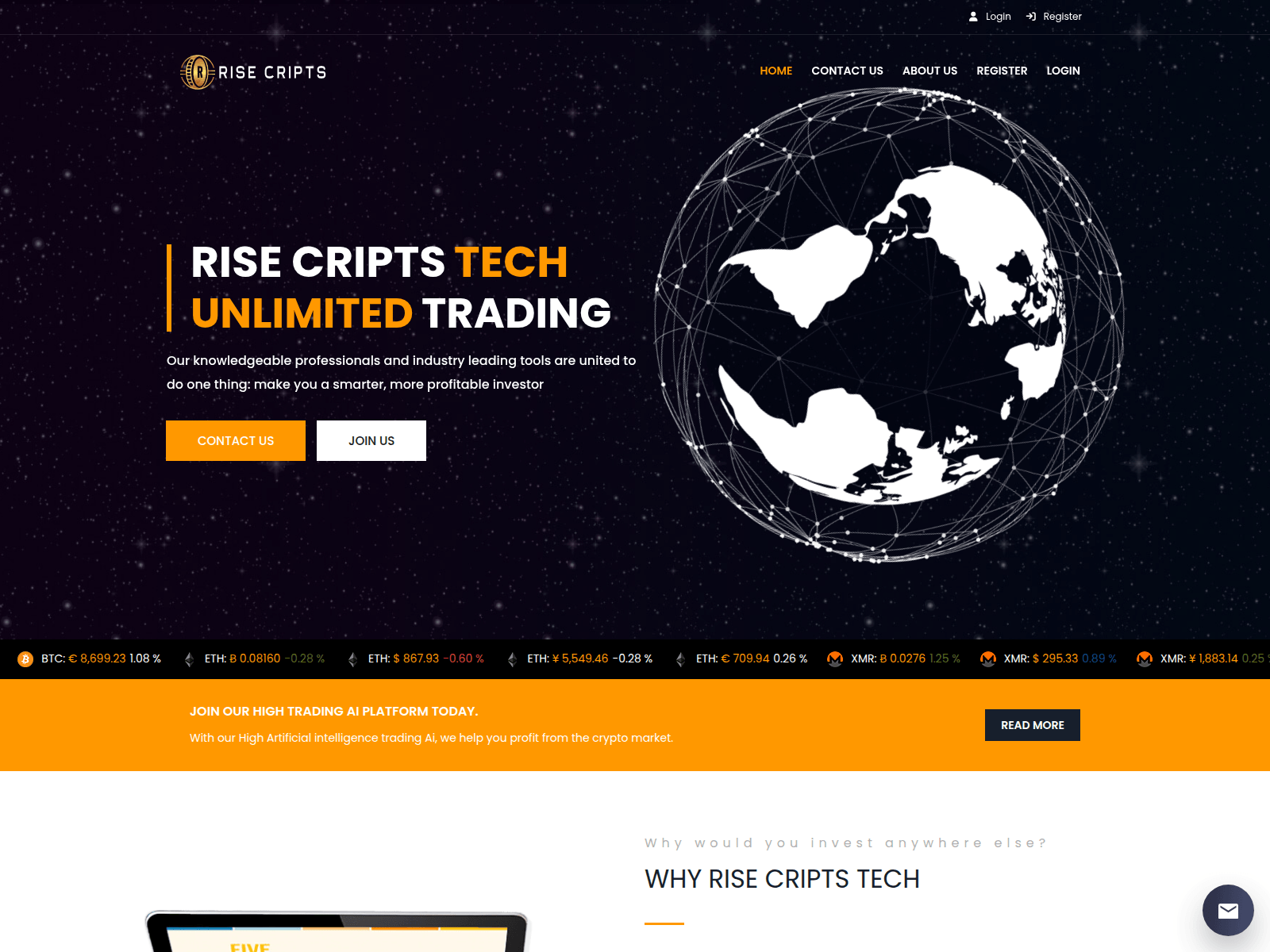 Screenshot of risecripts.com