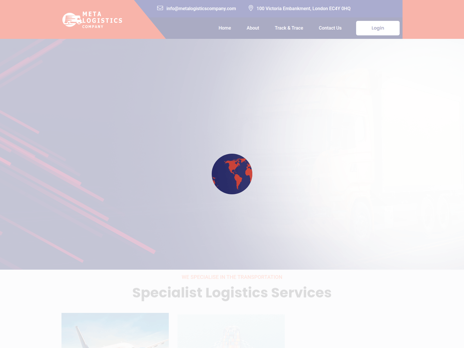 Screenshot of metalogisticscompany.com