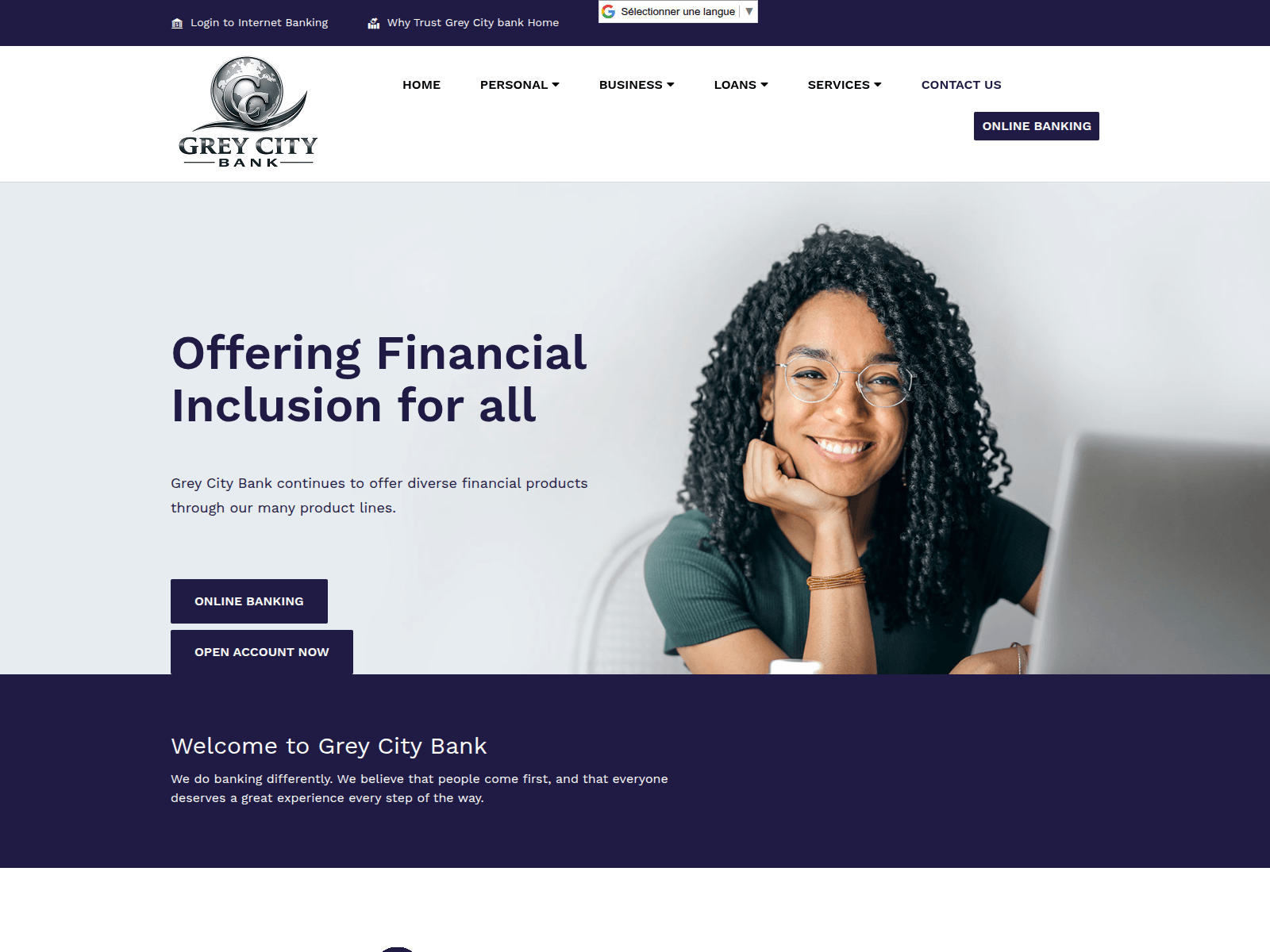 Screenshot of greycitygroup.com.ffinstitution.com