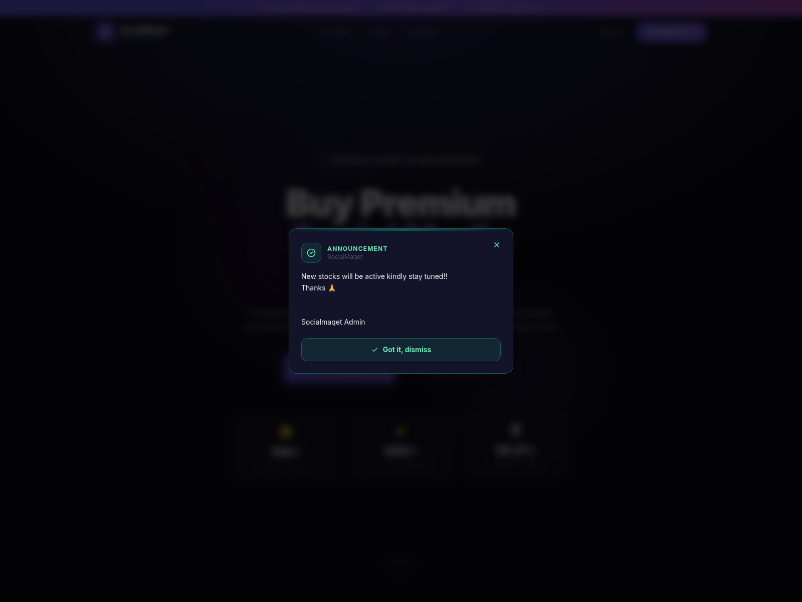Screenshot of mail.socialmaqet.store