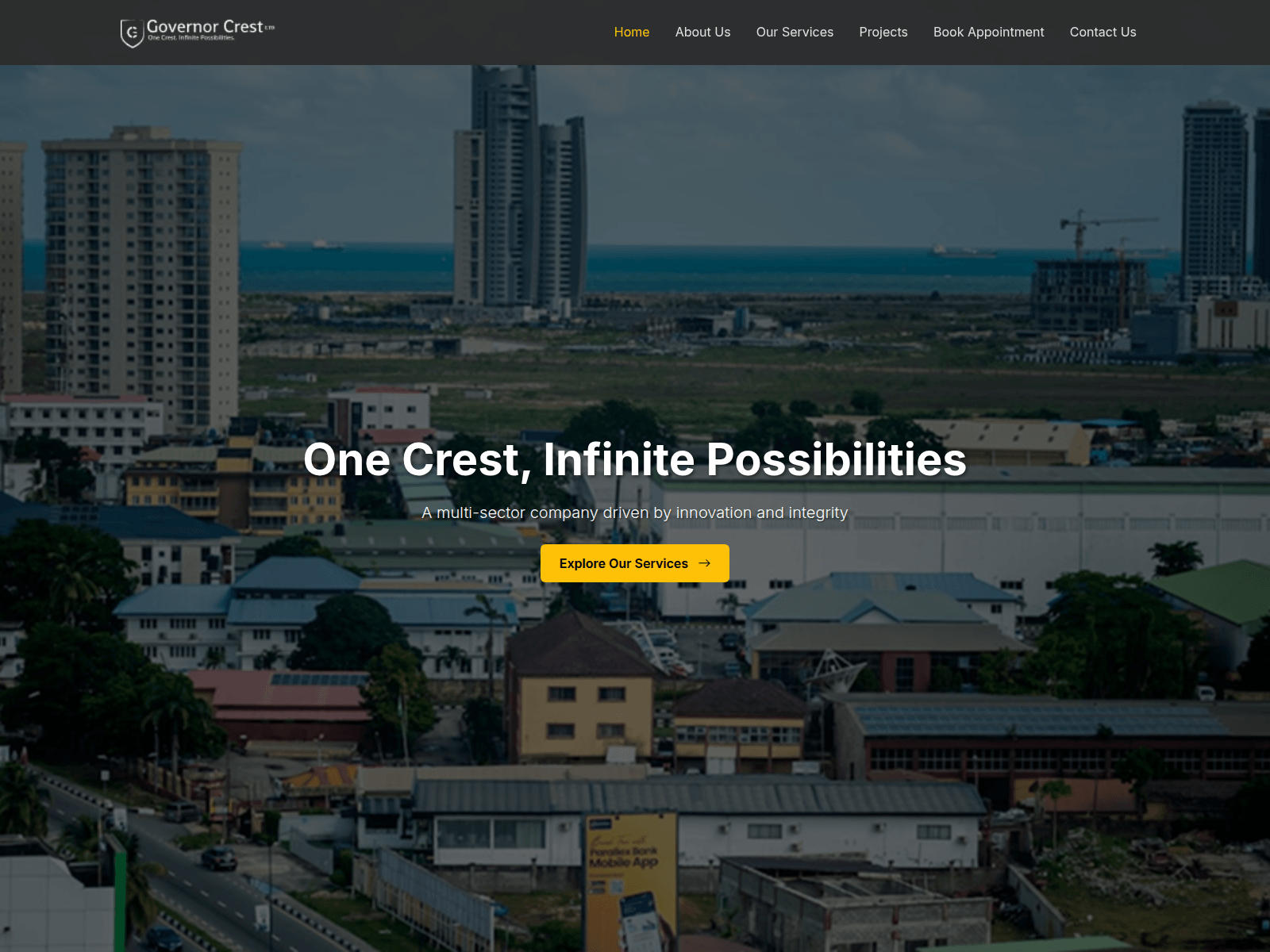 Screenshot of governorcrestlimited.com