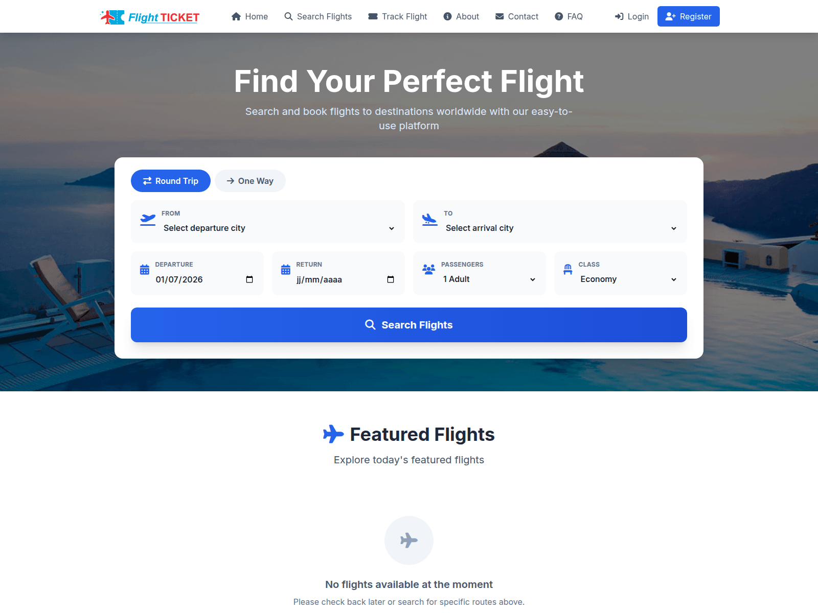 Screenshot of flight.bookingltd.online