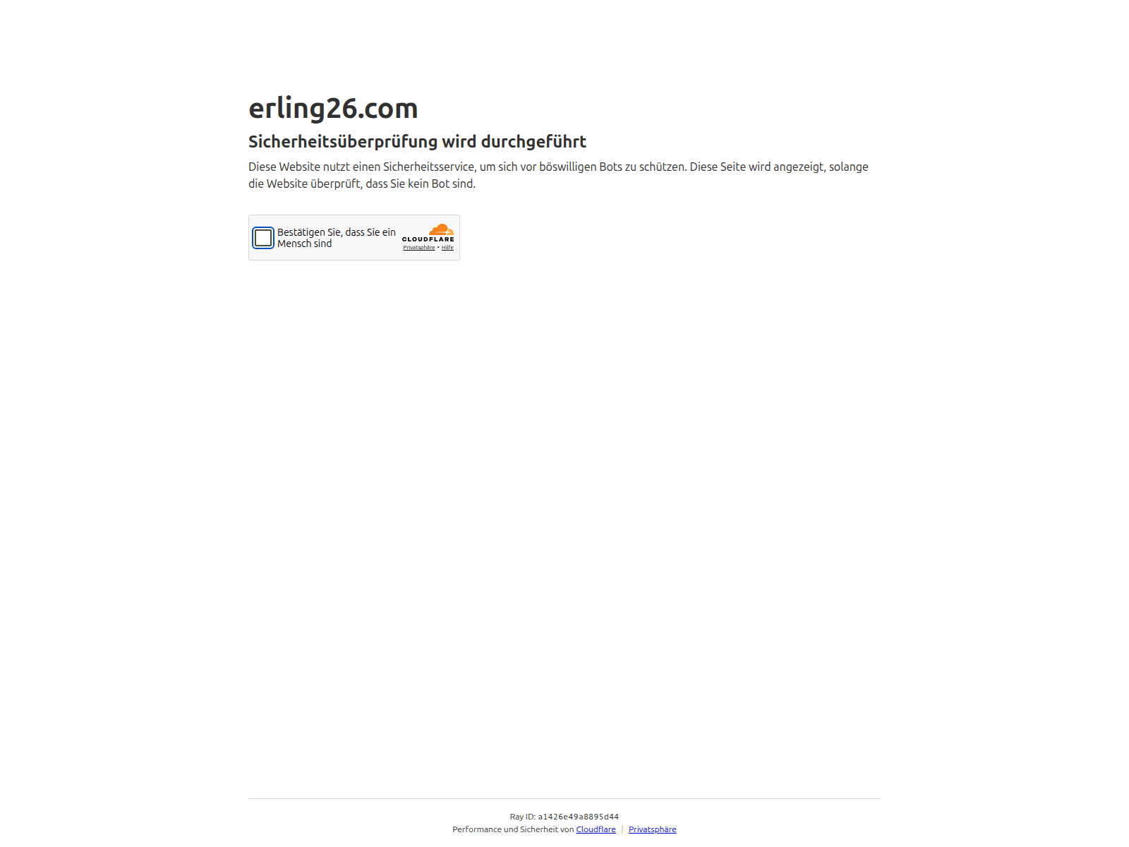 Screenshot of erling26.com