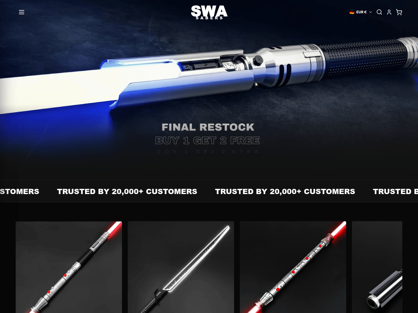 Screenshot of swassabers.com