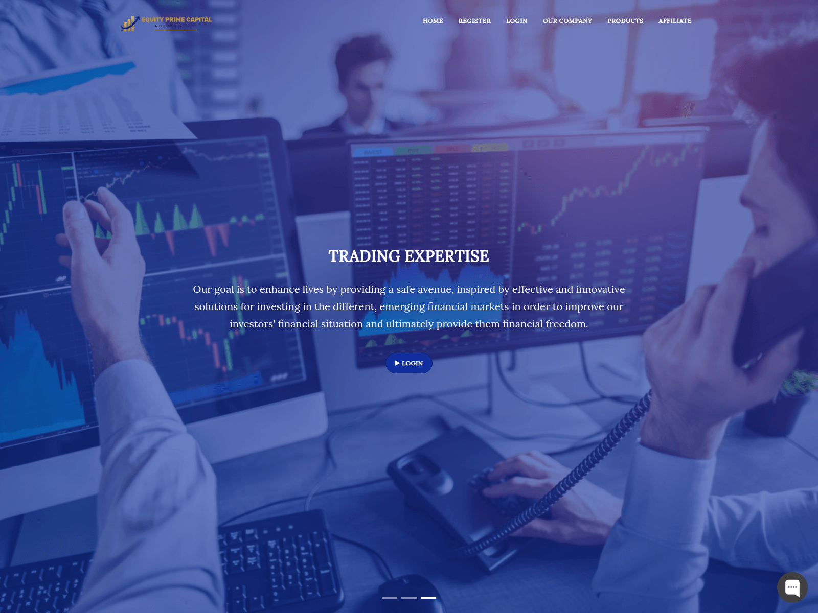 Screenshot of equityprimecapital.com