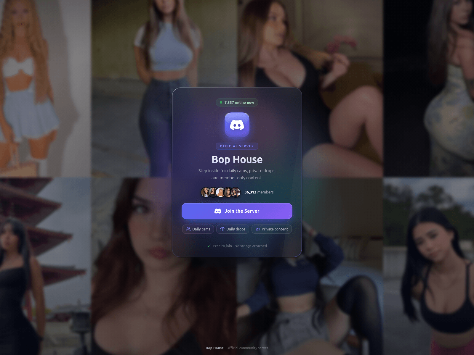 Screenshot of bop-party.com