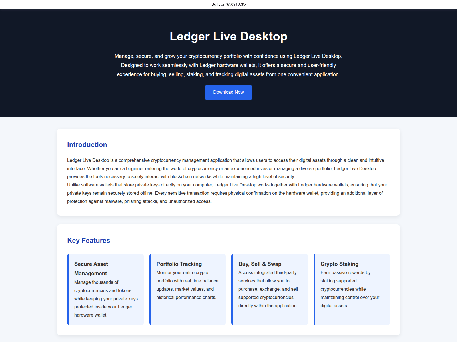 Screenshot of enapps-livedesktop.wixstudio.com