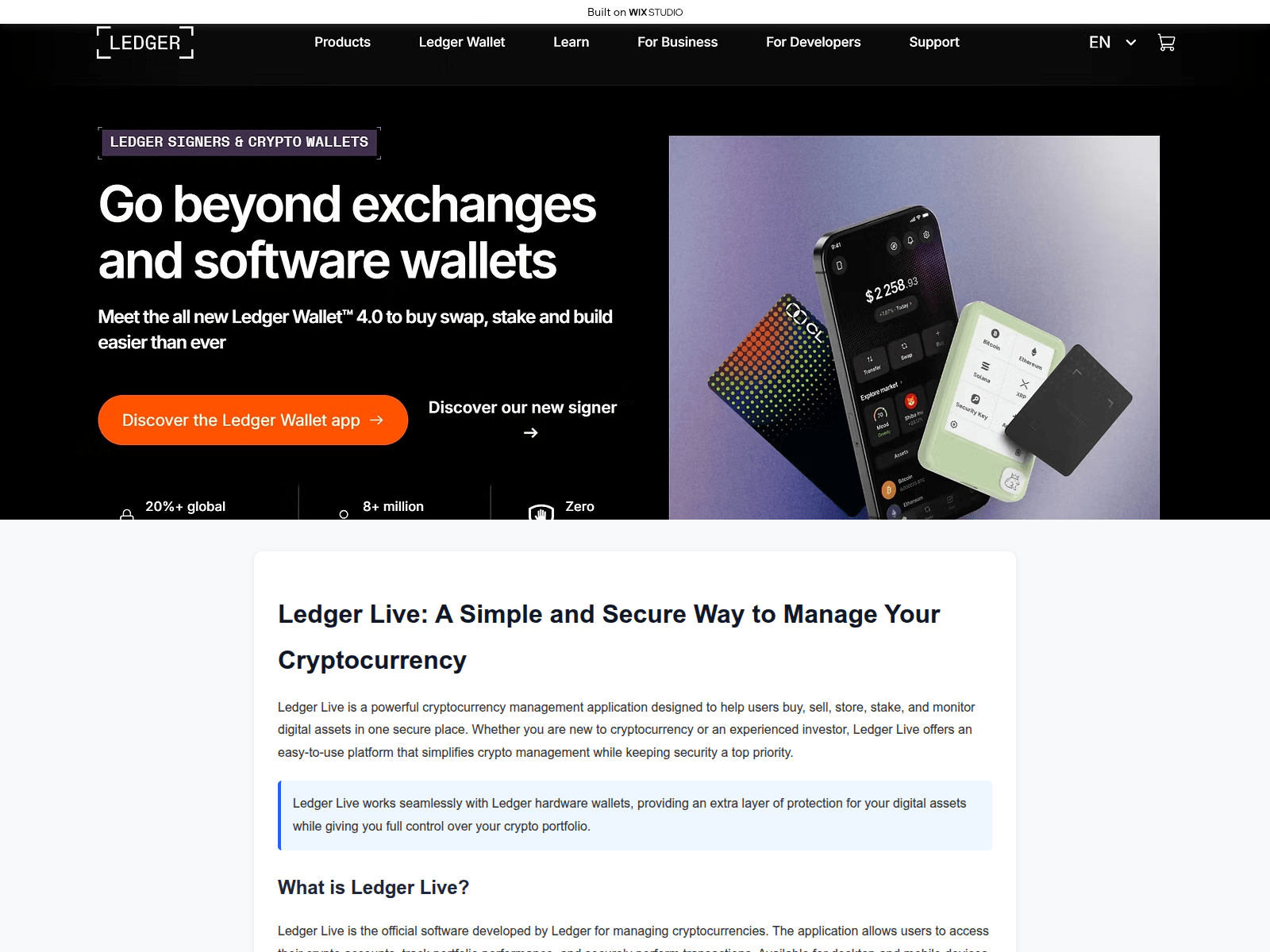 Screenshot of global-ledzerlive.wixstudio.com