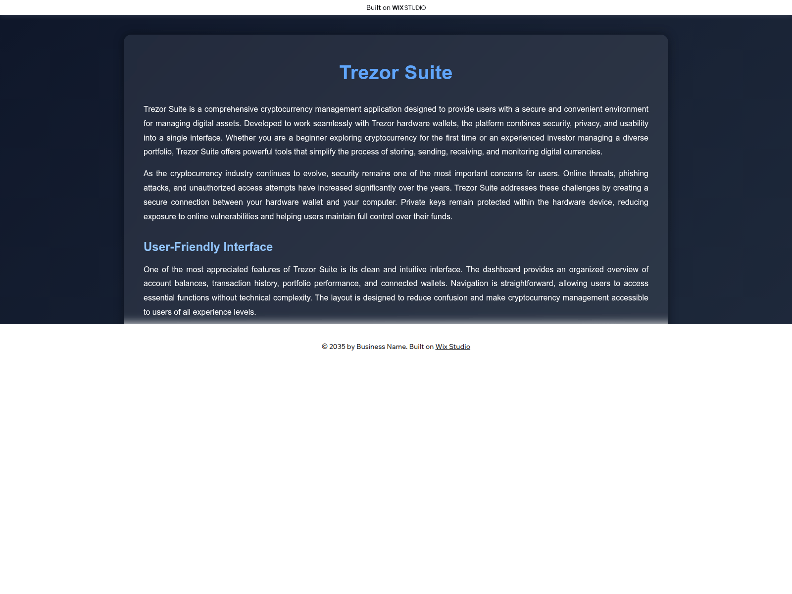 Screenshot of apps-terxorio.wixstudio.com