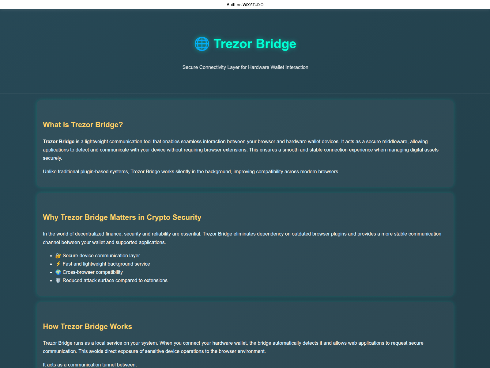 Screenshot of trezo-brige-us.wixstudio.com