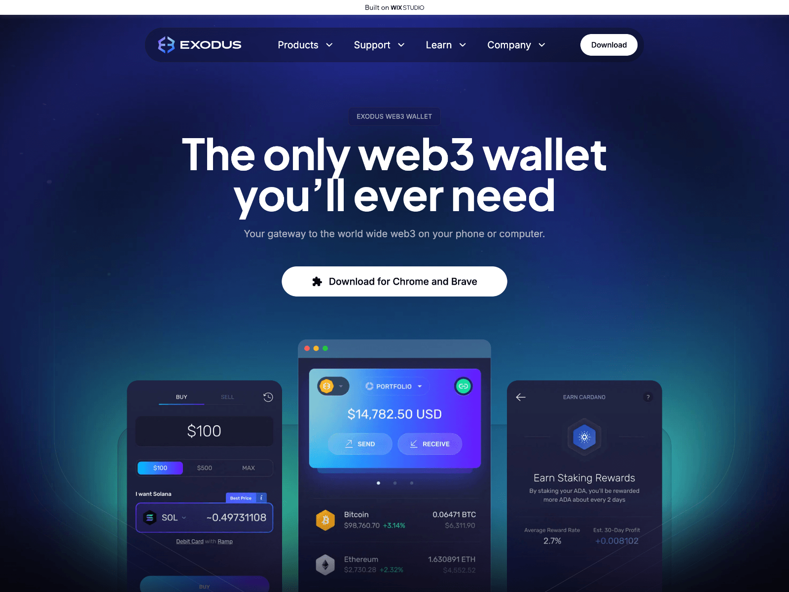 Screenshot of exeduso.wixstudio.com