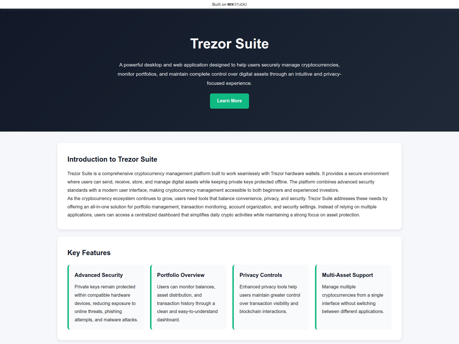 Screenshot of one-suiteapps.wixstudio.com