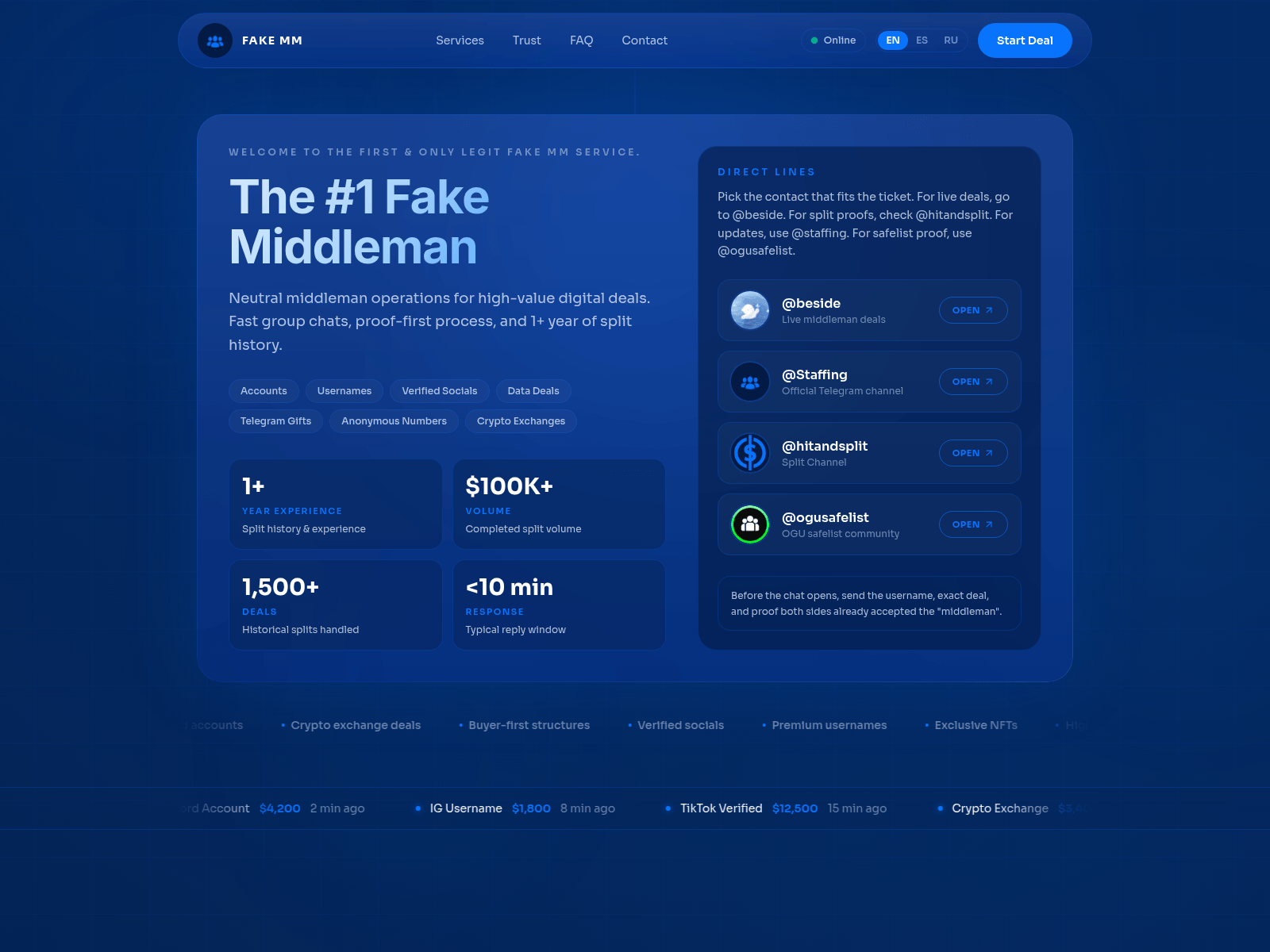 Screenshot of fakemm.to