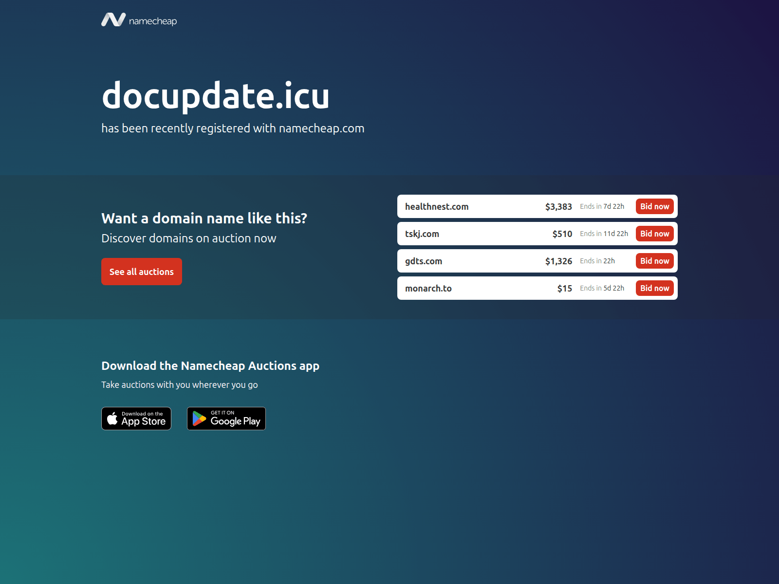 Screenshot of docupdate.icu