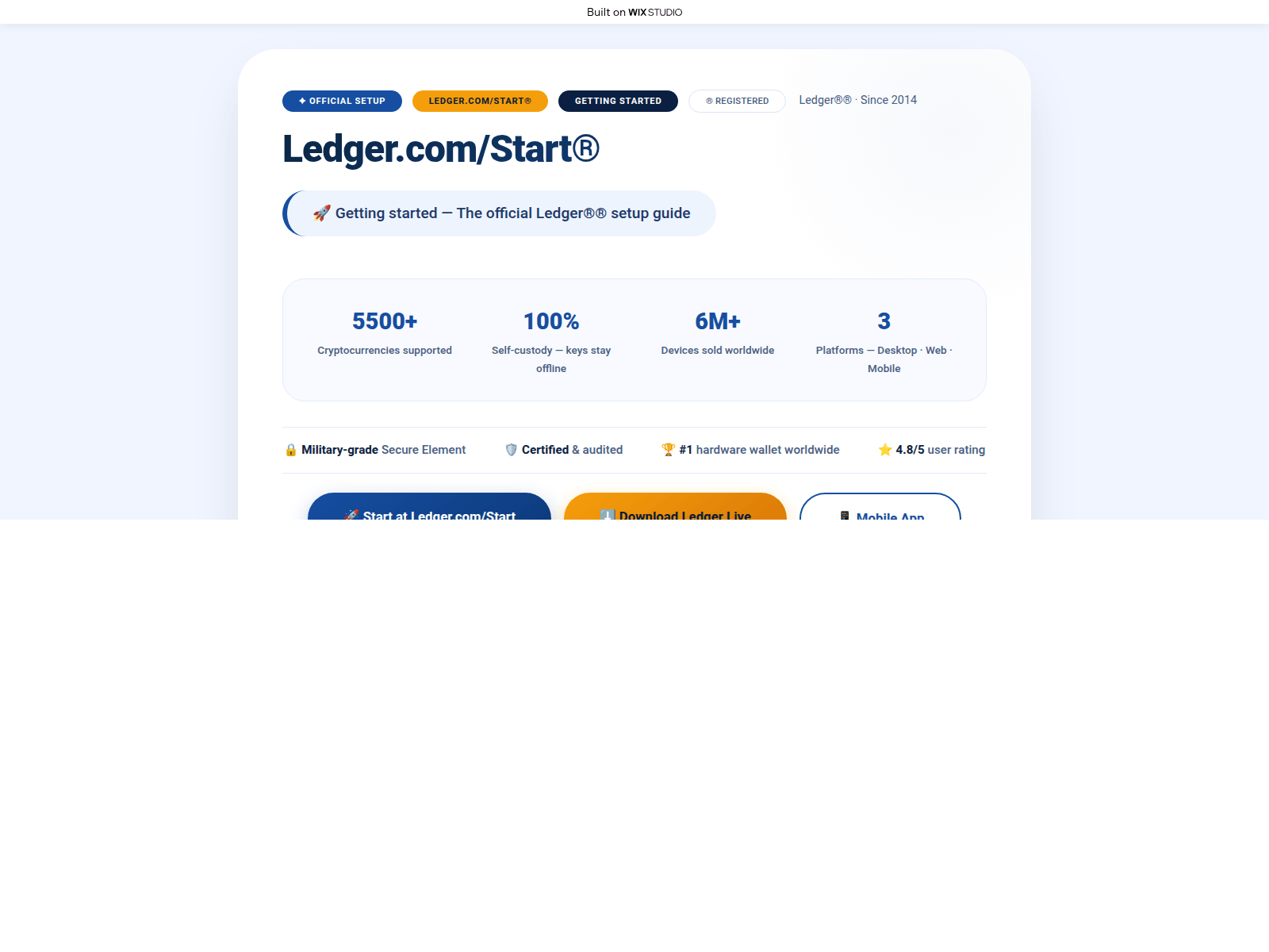 Screenshot of appstart-ledgrecdn.wixstudio.com