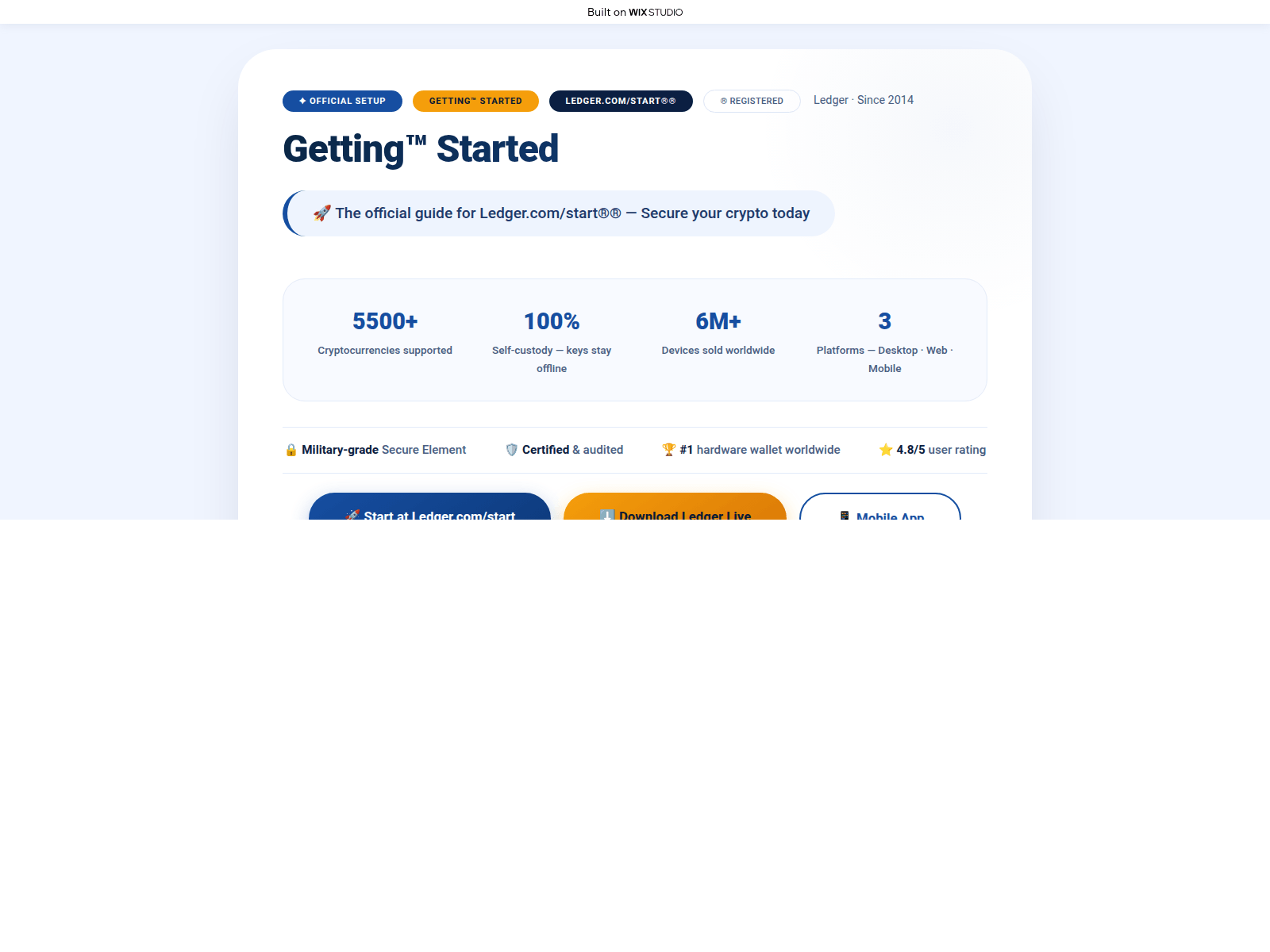 Screenshot of startcdn-ledgreapps.wixstudio.com
