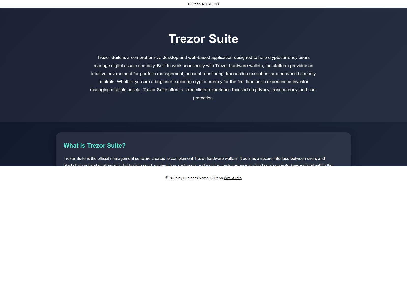 Screenshot of trzckerapps.wixstudio.com