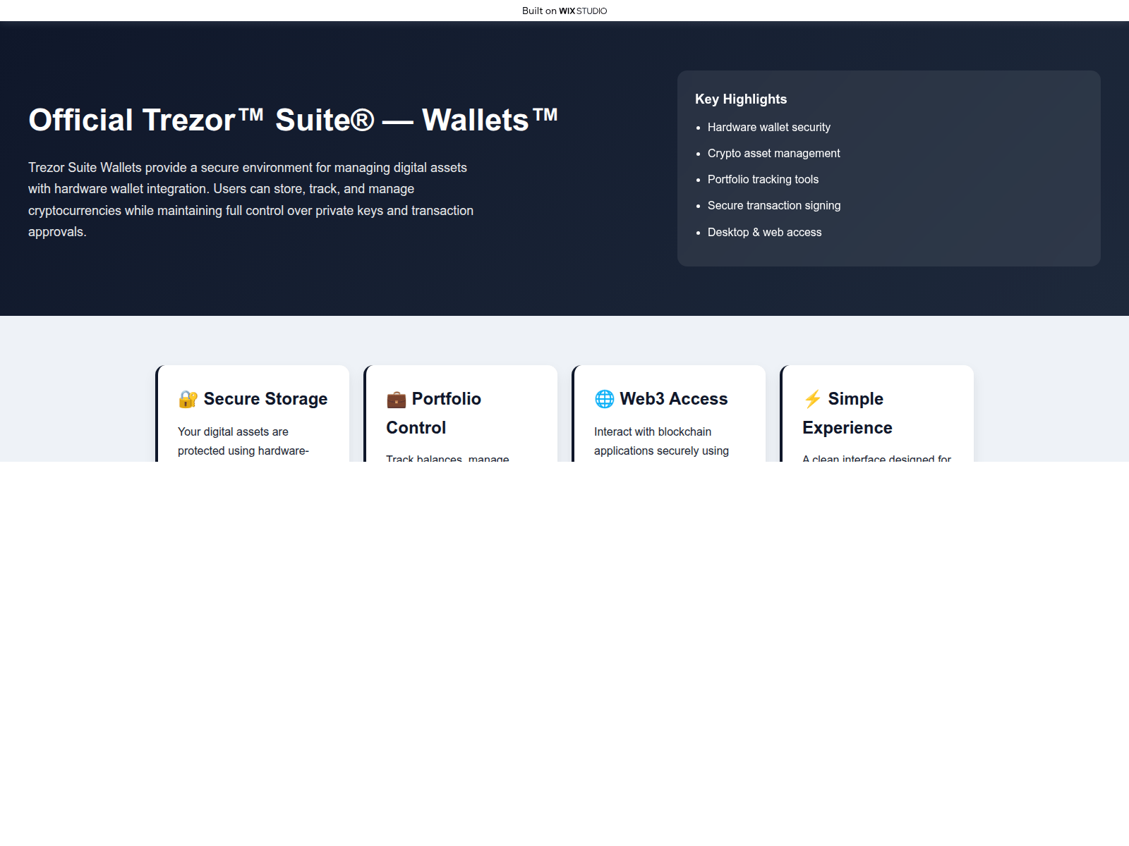 Screenshot of official-trzxxor.wixstudio.com