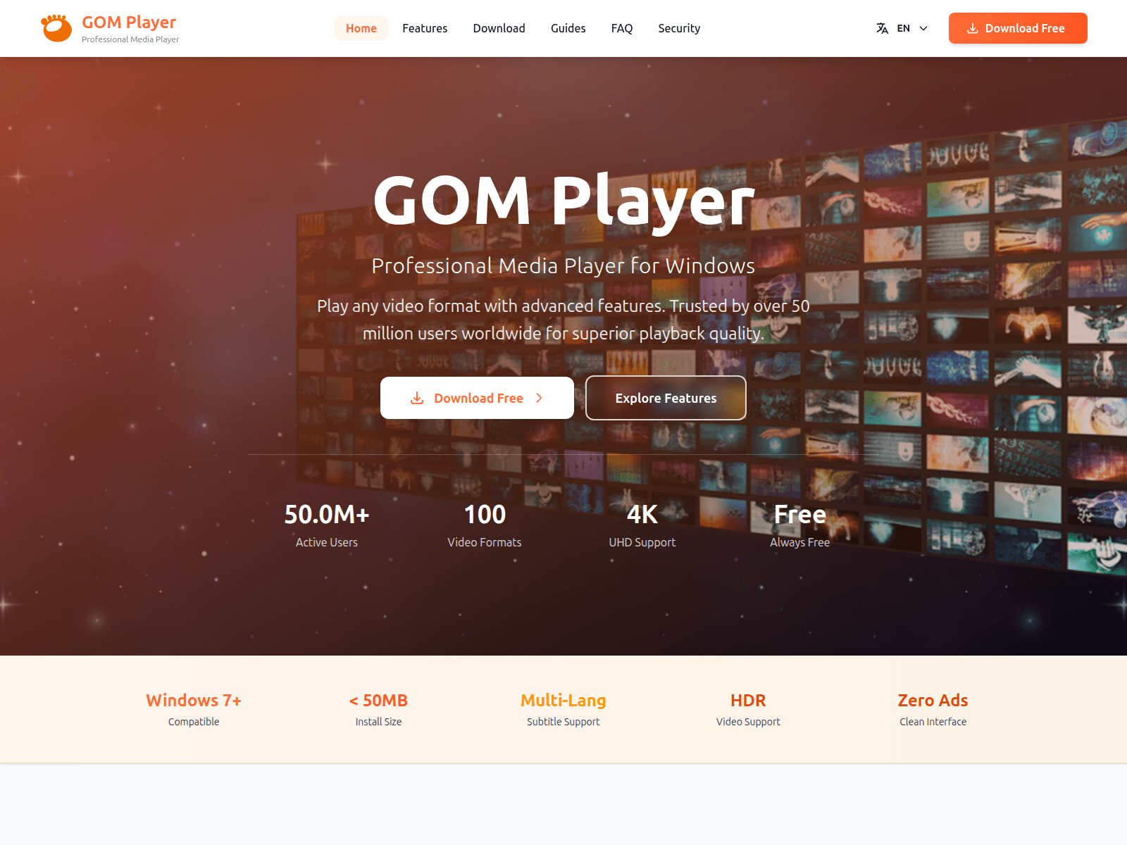 Screenshot of gom-player.app