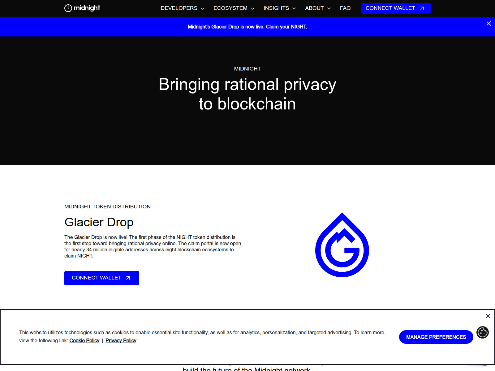 Screenshot of midnight.glacier-rep.com