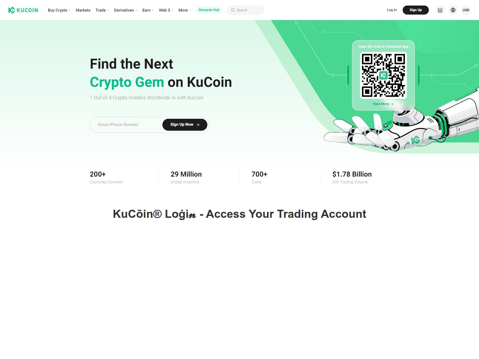 Screenshot of kucoinelgiun.webflow.io