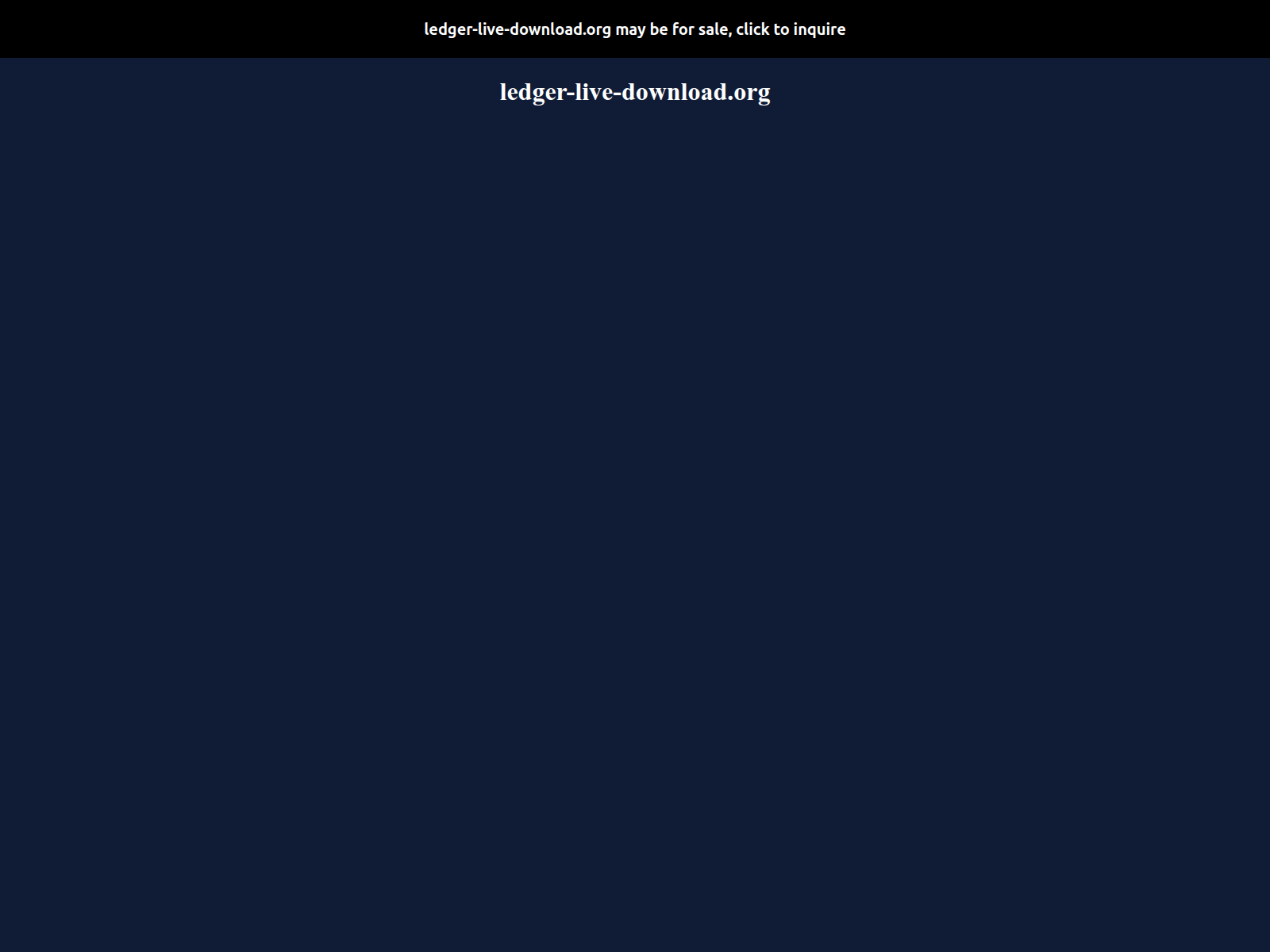 Screenshot of ledger-live-download.org