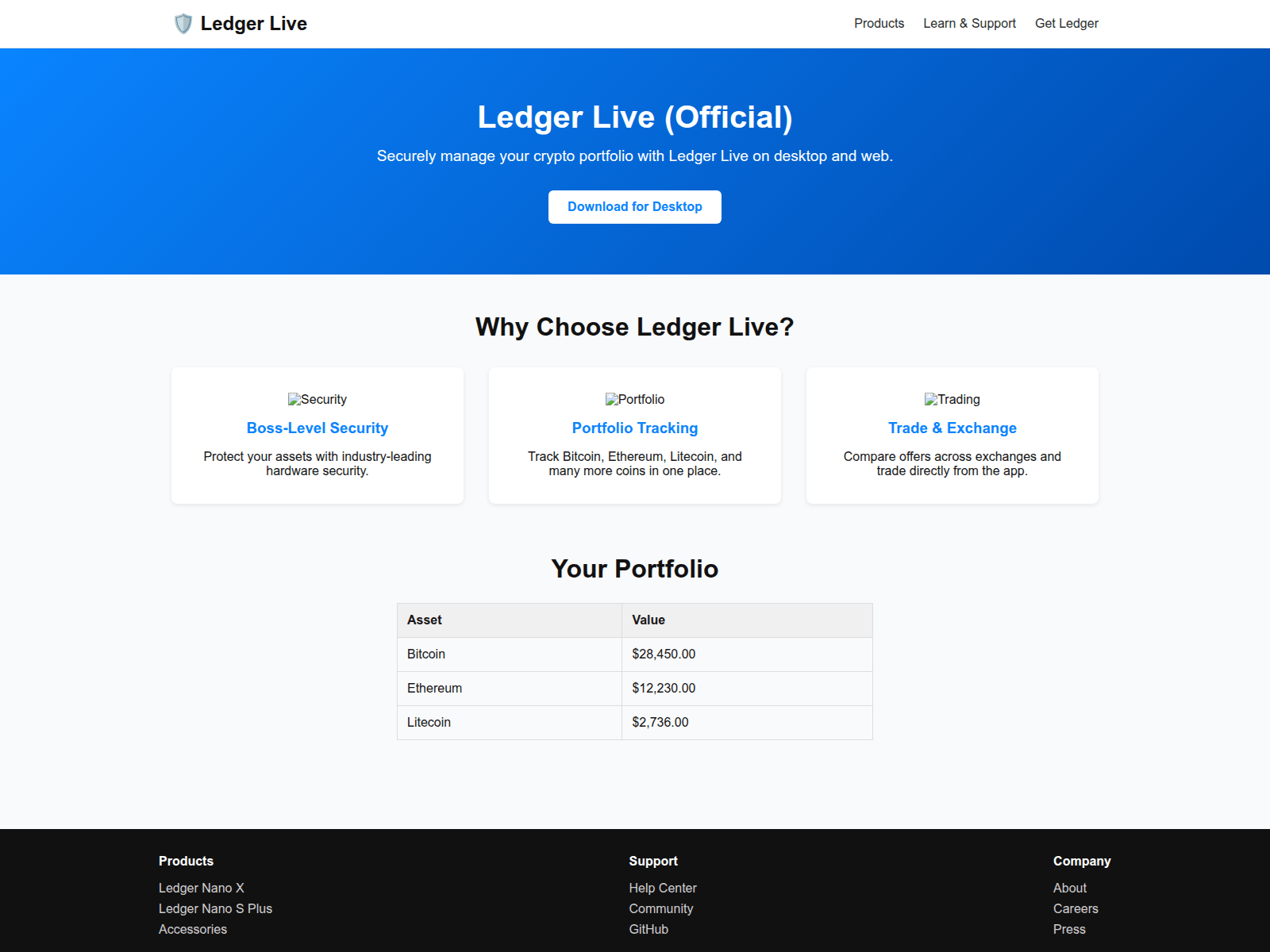 Screenshot of en-official-ledgerlive.pages.dev