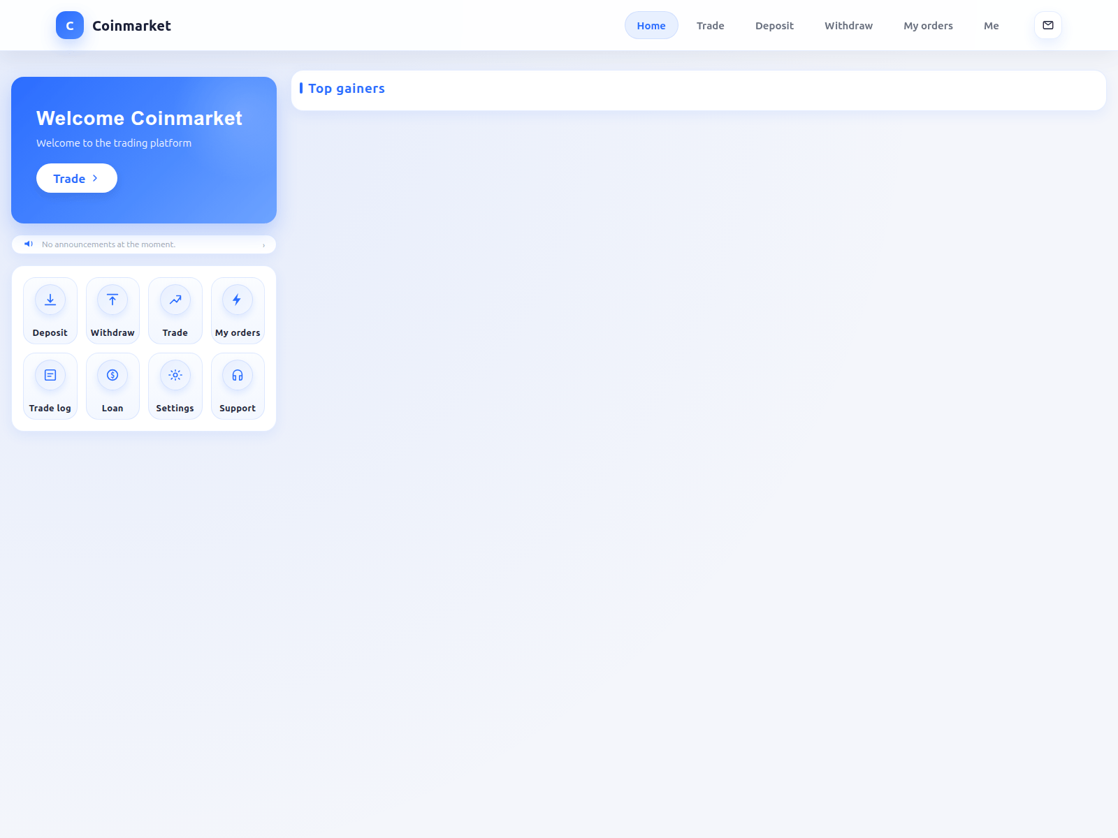 Screenshot of coinmarkevcap.com