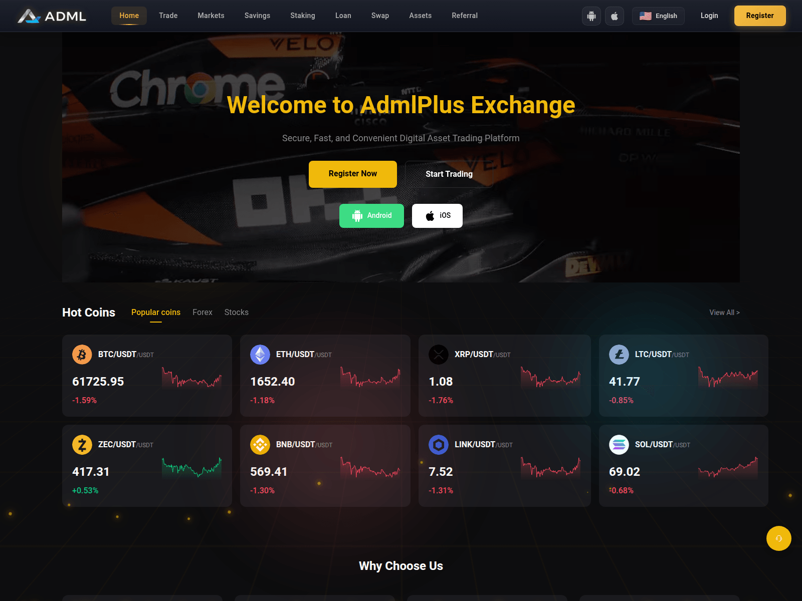 Screenshot von admlbase.com