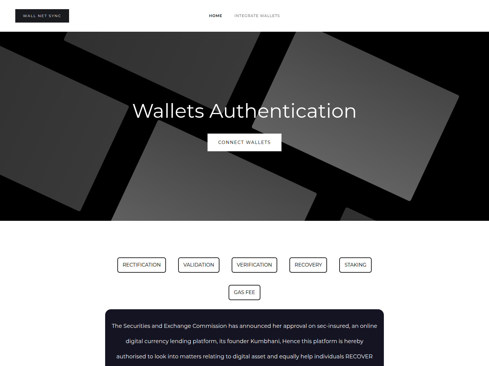 Screenshot of walnetconnects.live