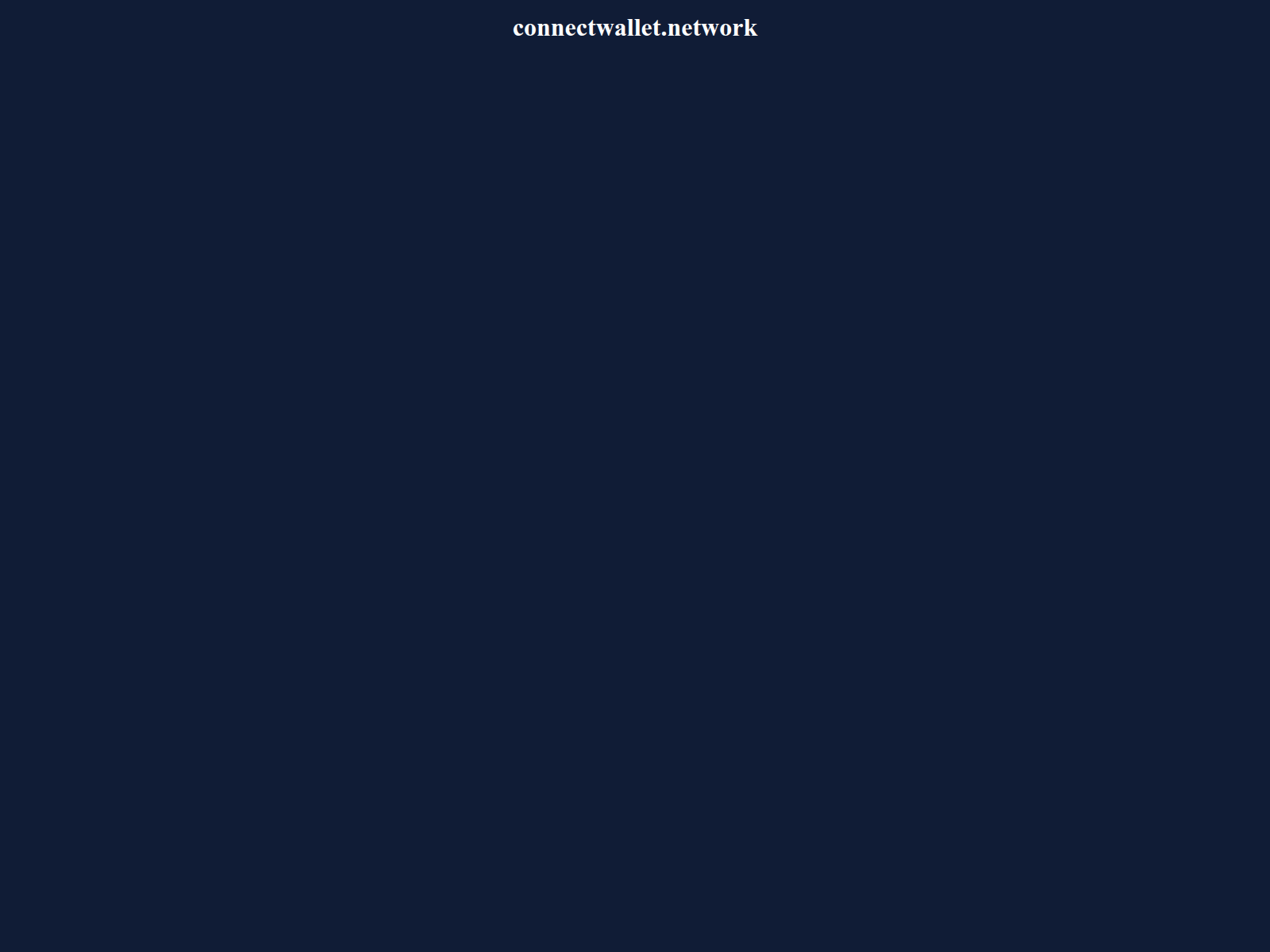 Screenshot of connectwallet.network