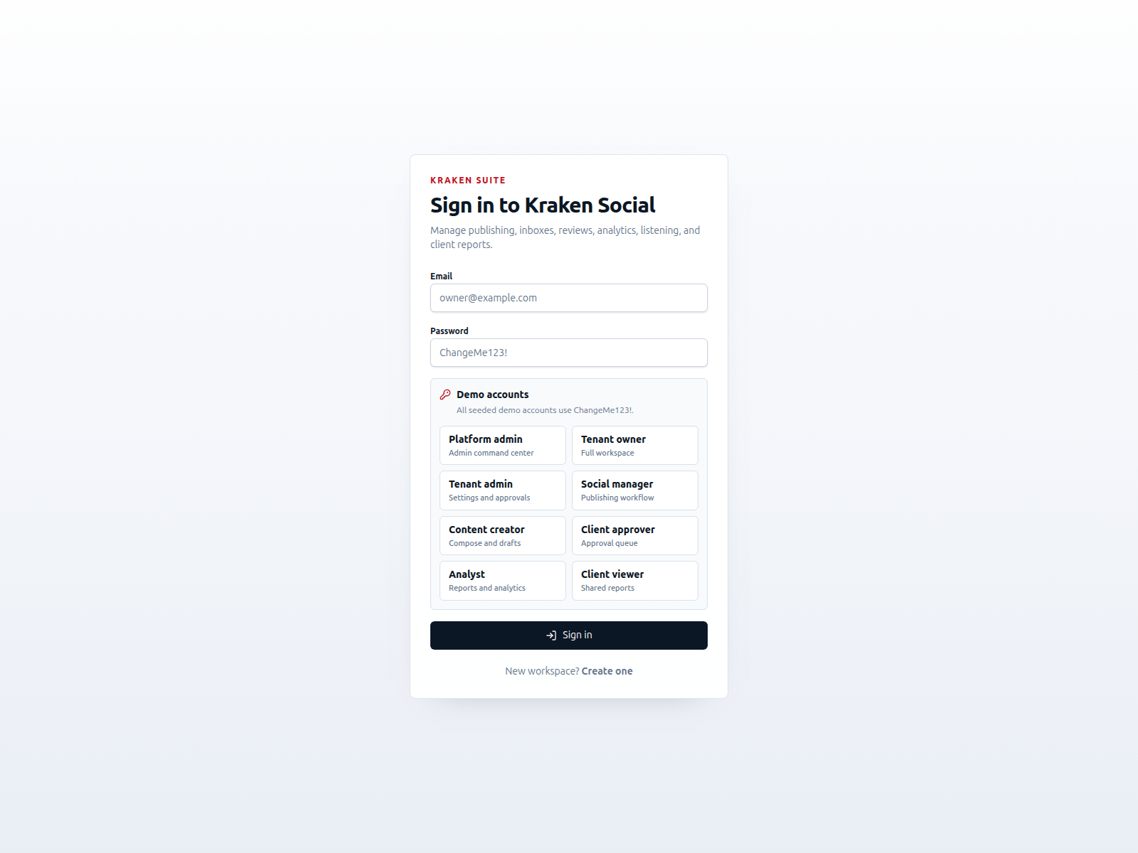 Screenshot of social.krakenai.app
