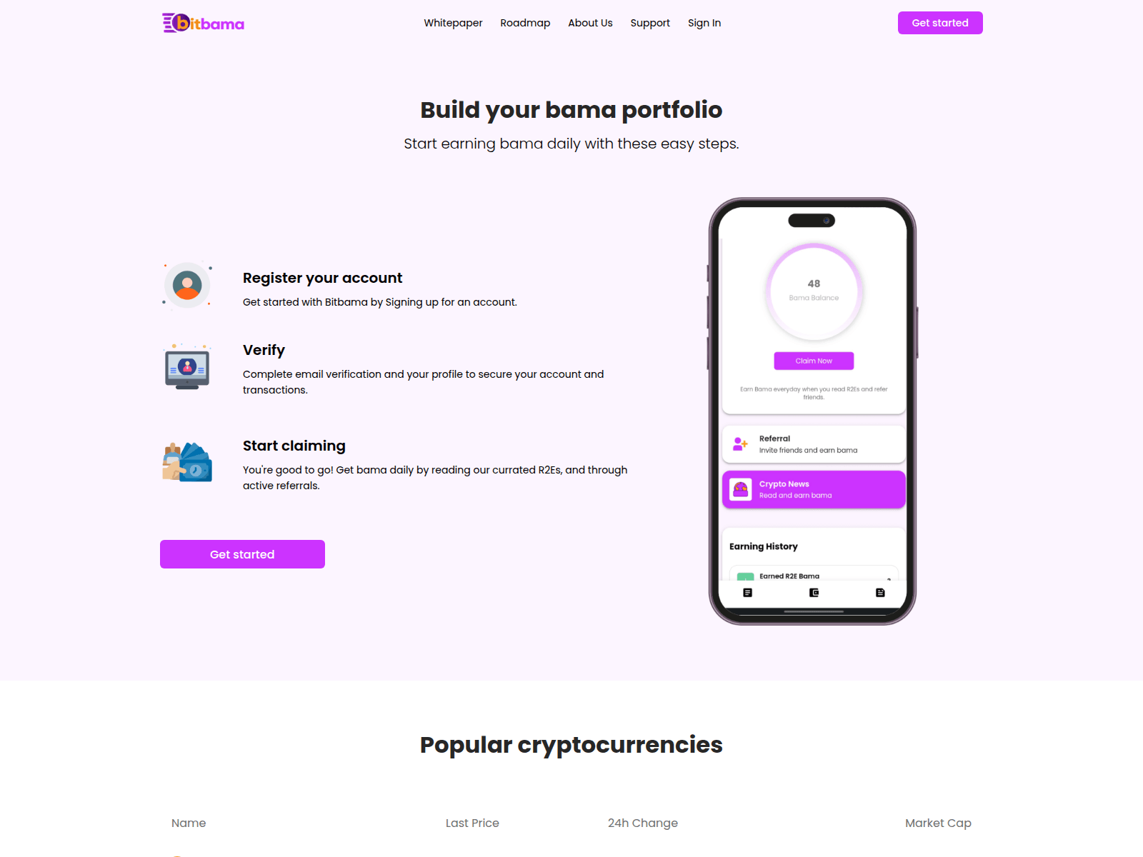 Screenshot of rewards-bitbamaio.pages.dev