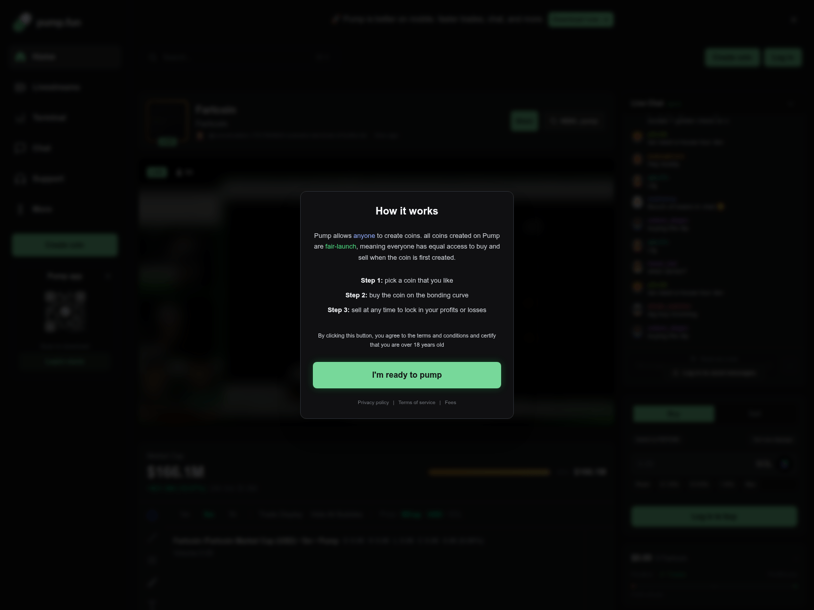 Screenshot of pumpcreator.fun