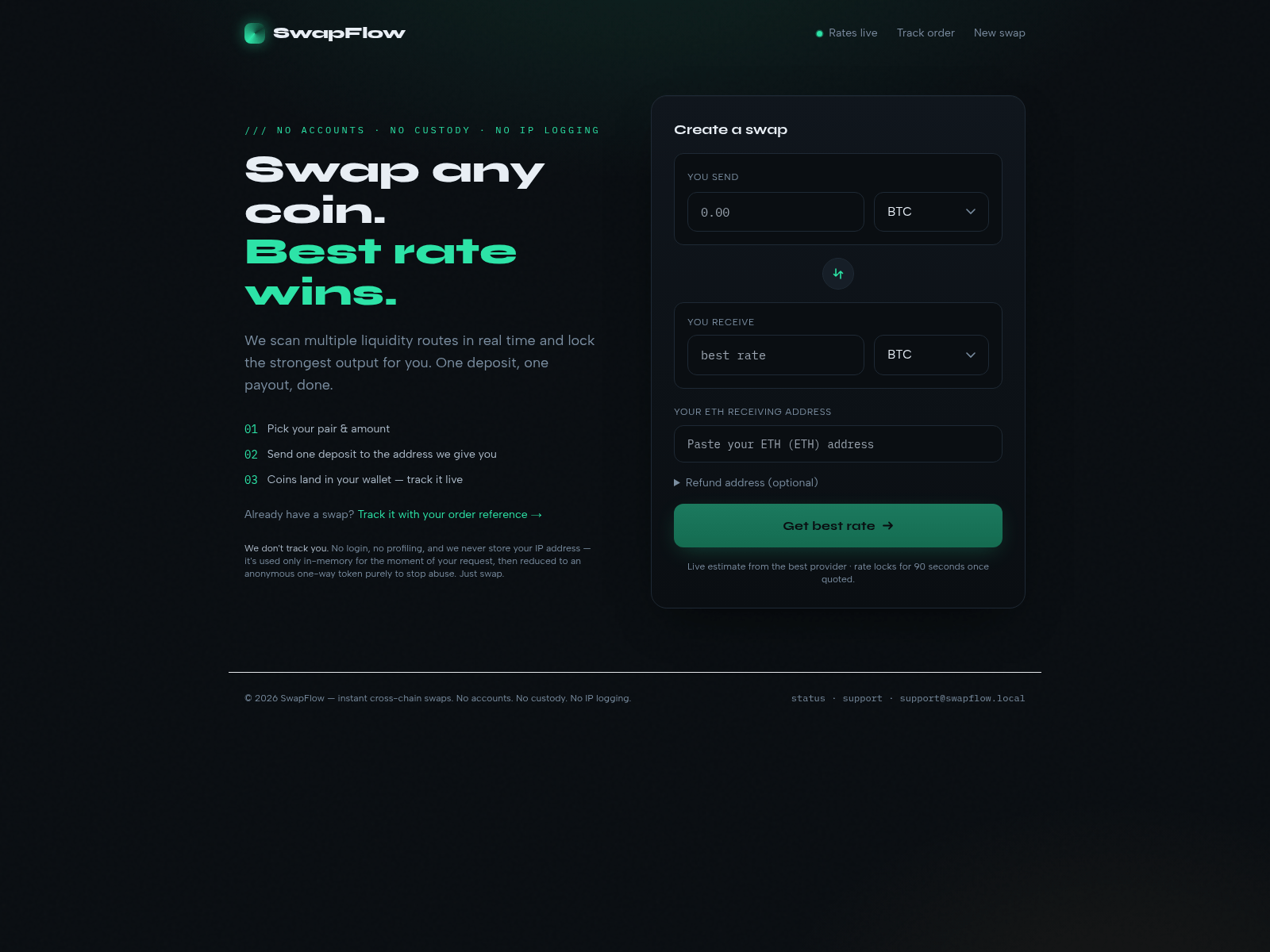Screenshot of io-swap.com