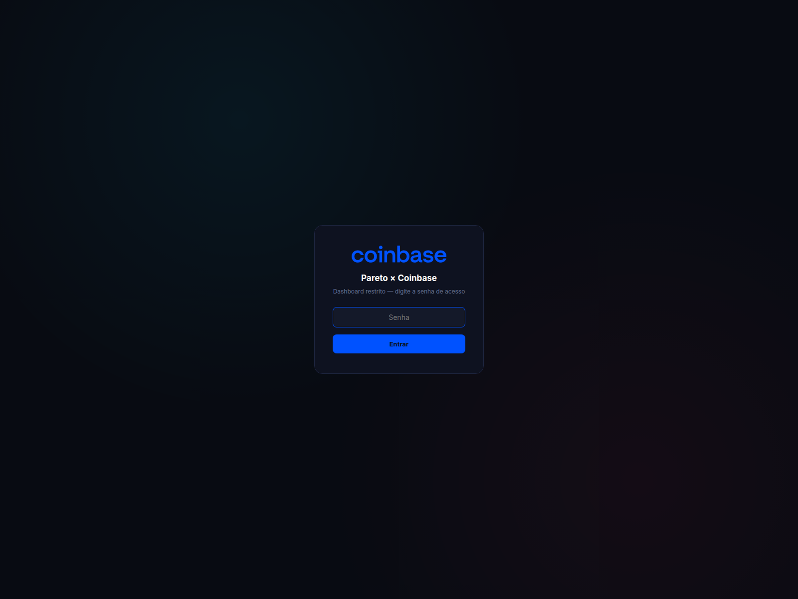 Screenshot of coinbasedashboard.netlify.app