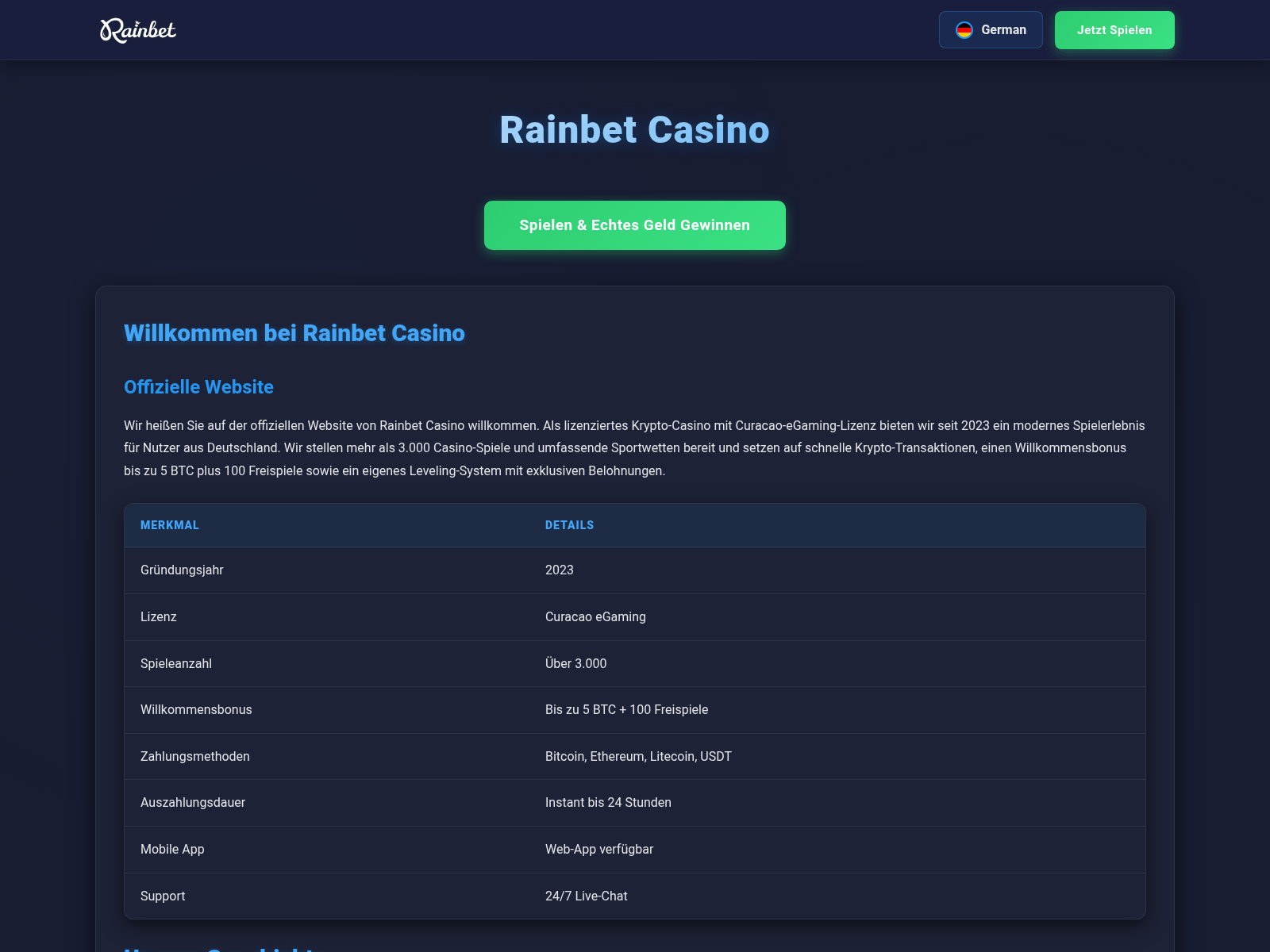 [Ekran görüntüsü] rainbet-casino.com.de
