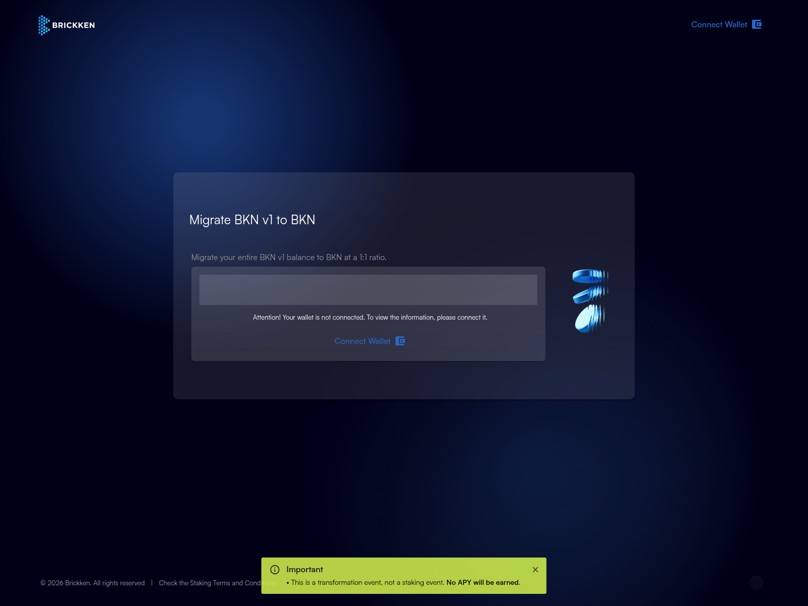 Screenshot of migrate-brickken.xyz